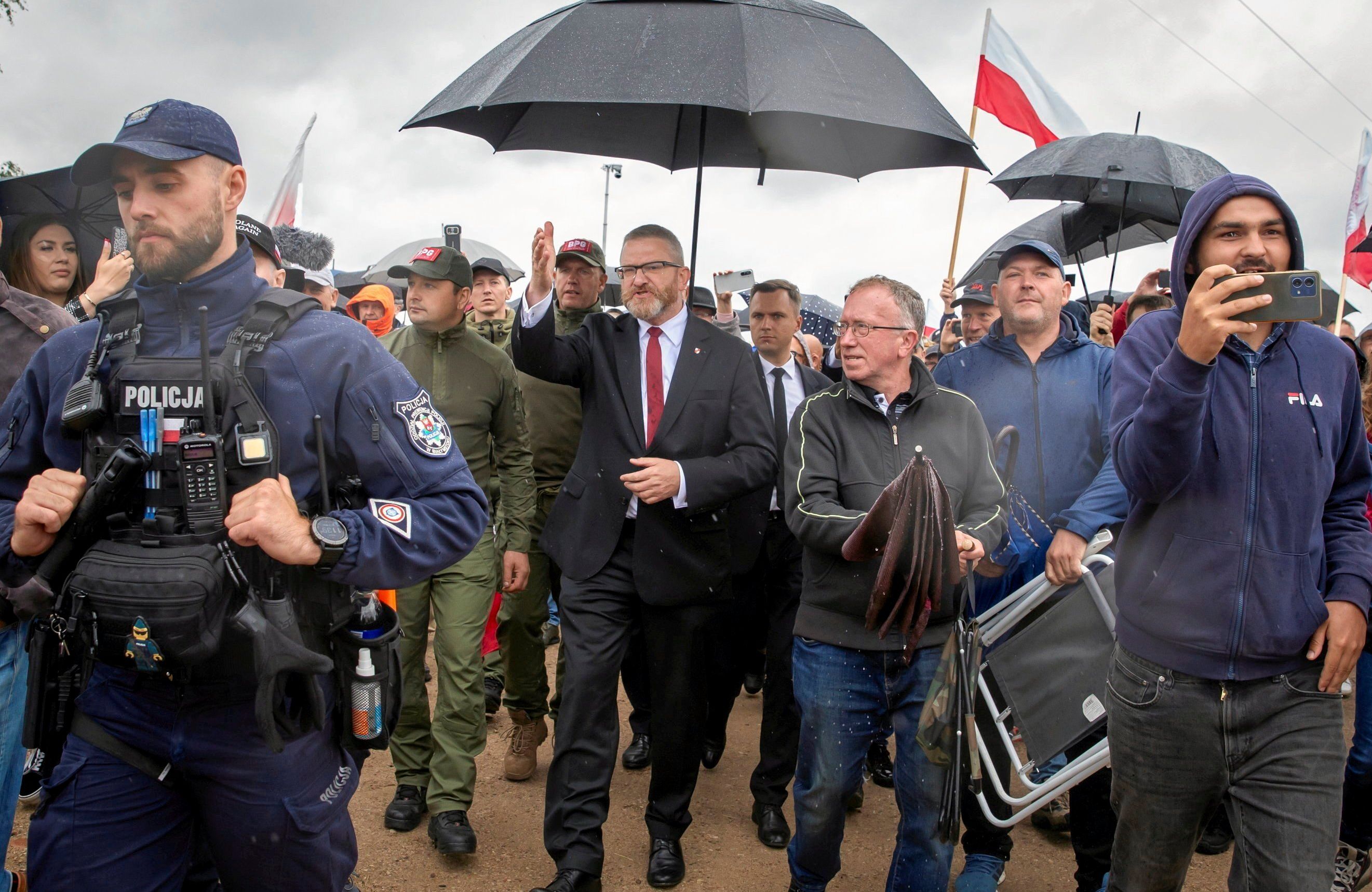 Uroczystosc upamietnienia 84. rocznicy mordu Zydów w Jedwabnem