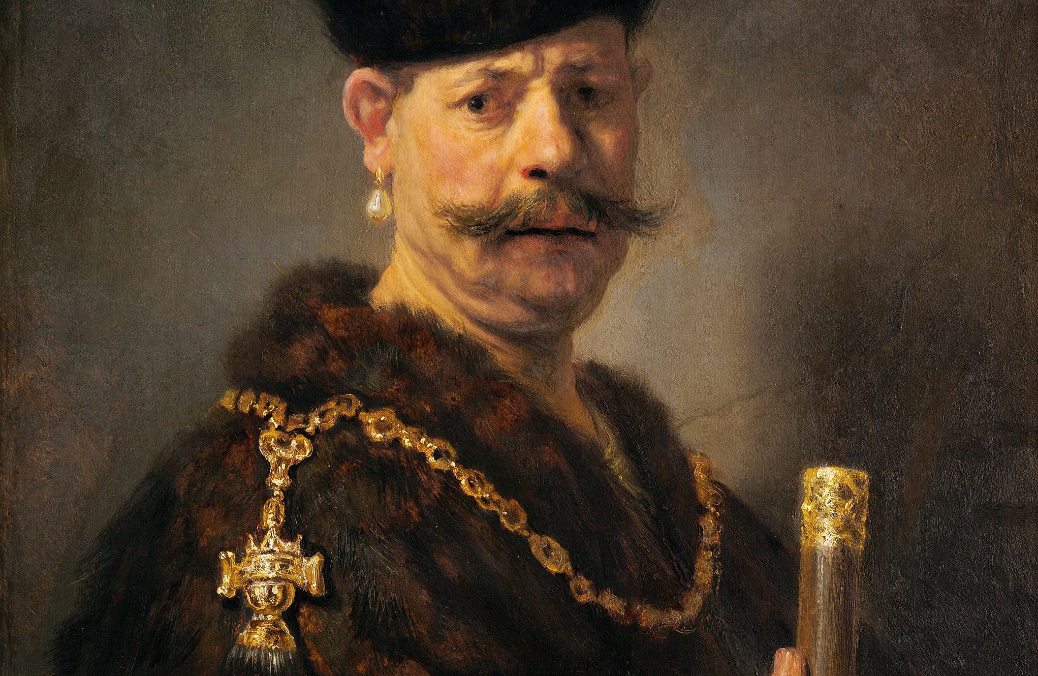 Mężczyzna w stroju z XVII wieku
