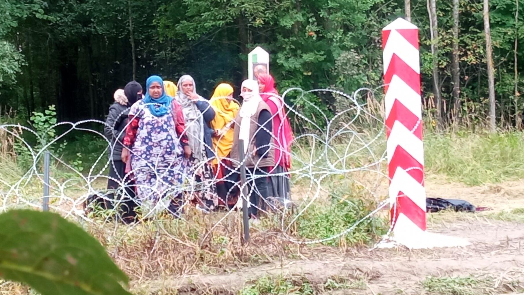 Somalijskie uchodźczynie na granicy Białorusi i Polski