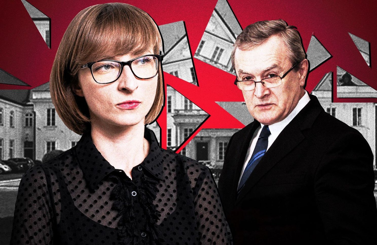 Barbara Schabowska i Piotr Gliński przed IAM
