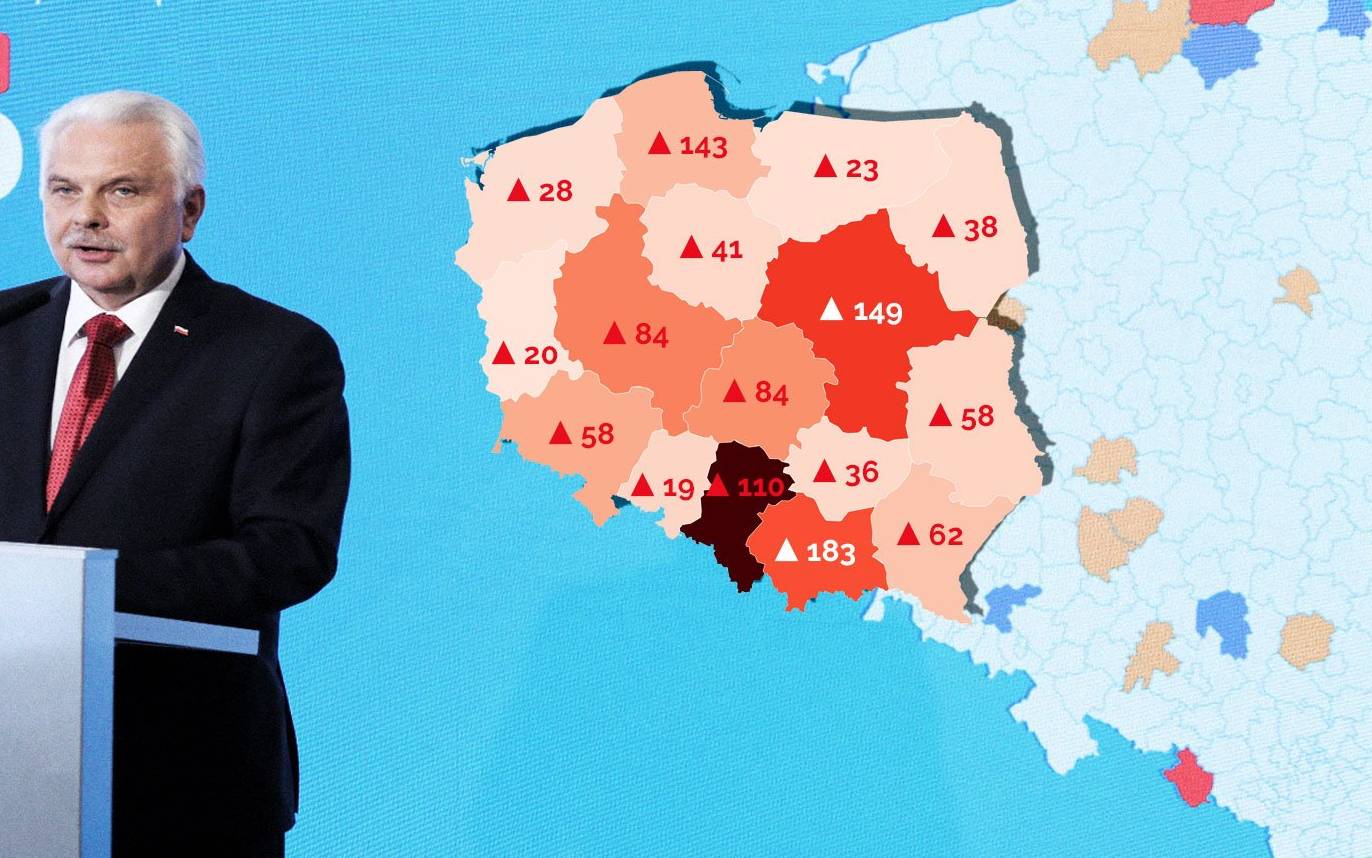 Grafika do artykułu W Polsce rekord przypadków. W Europie chorują młodzi. Odporność zbiorowa? Pieśń przyszłości