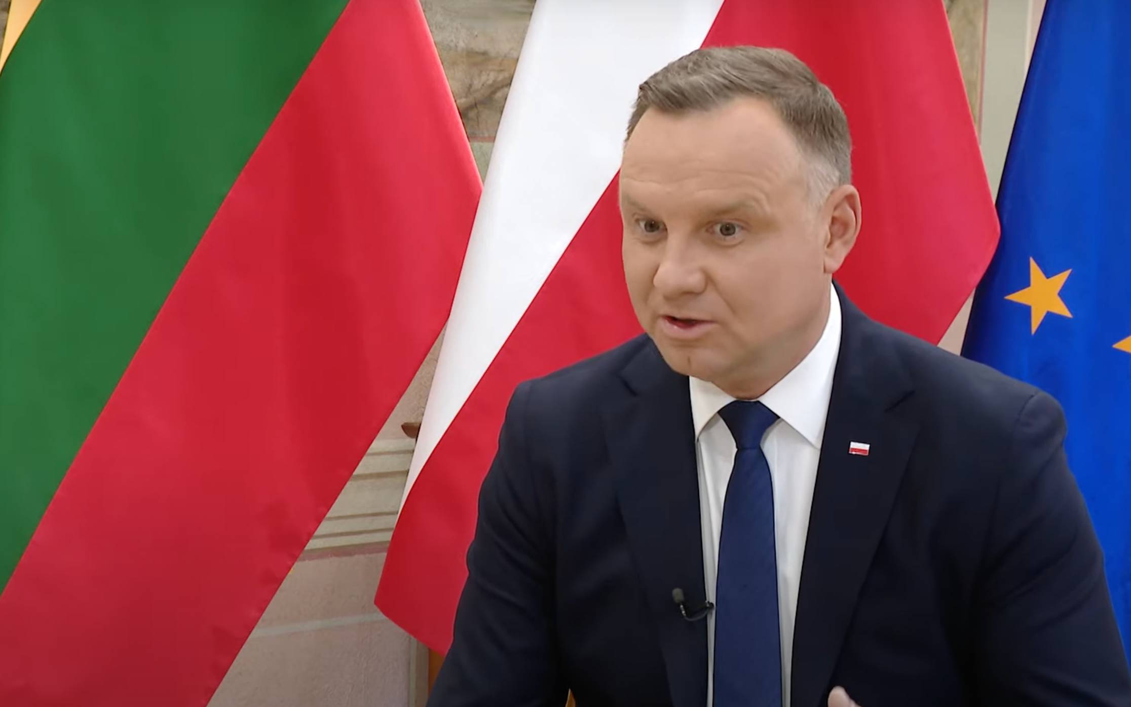 Grafika do artykułu Duda: „Wartości lewicowe w Polsce nigdy nie miały miejsca”. 7 bzdur w wywiadzie dla litewskiej tv