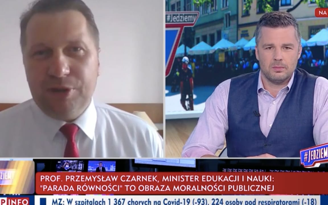 Grafika do artykułu Logika Czarnka: uczestnicy parady nie mają takich praw jak ludzie normalni
