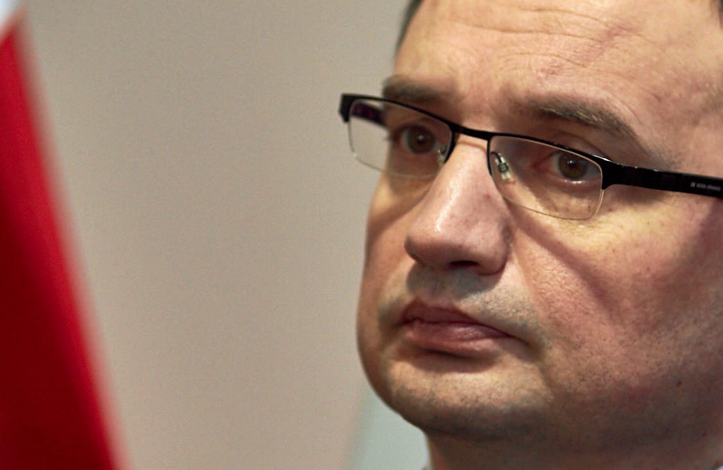 19.02.2018 Kielce . Urzad Wojewodzki . Minister sprawiedliwosci Zbigniew Ziobro podczas konferencji prasowej  Fundusz Sprawiedliwosci dla swietokrzyskich Ochotniczych Strazy Pozarnych  .