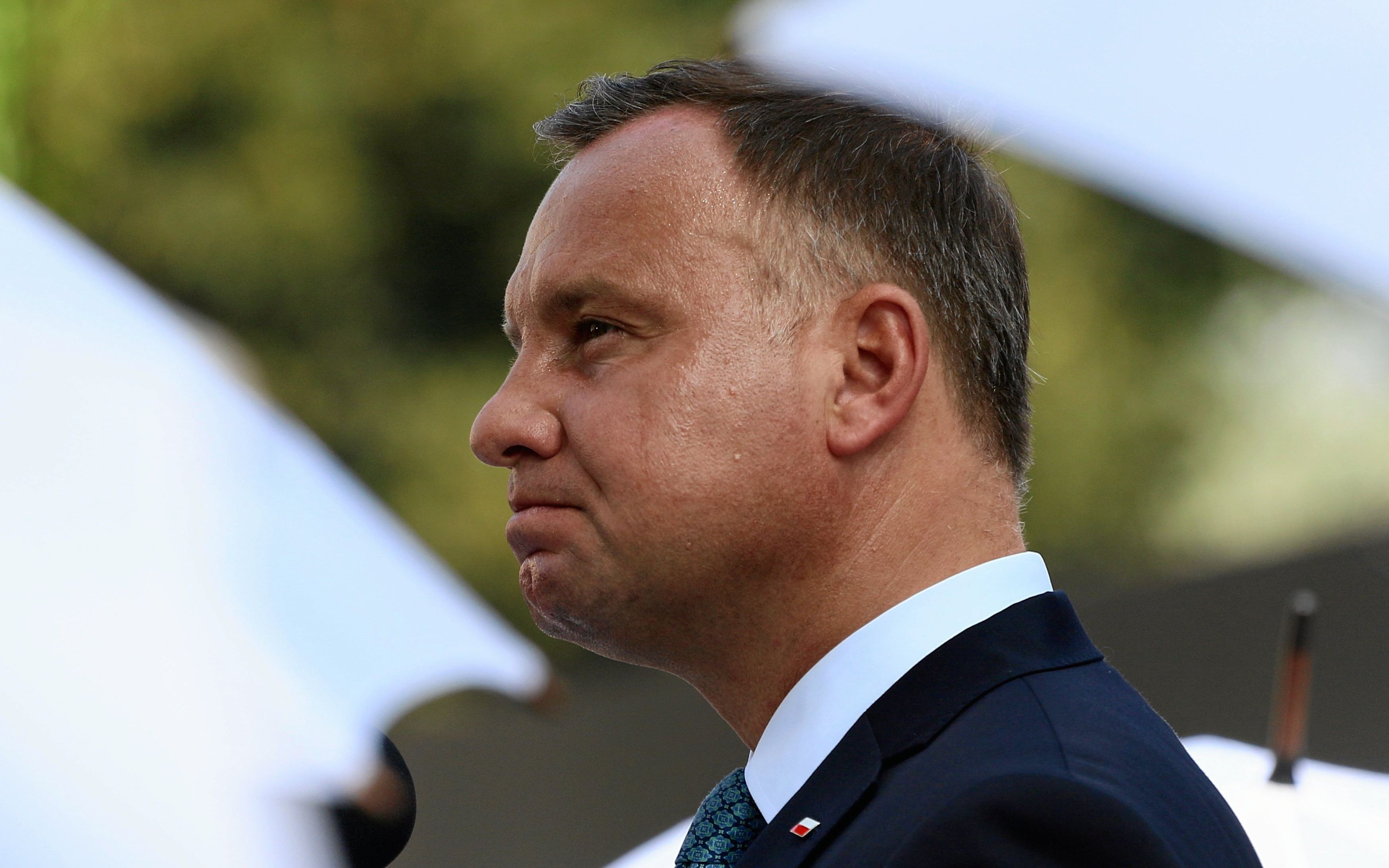 30.07.2019 Warszawa , ul Przyokopowa , Muzeum Powstania Warszawskiego . Prezydent RP Andrzej Duda podczas spotkania z powstancami .
Fot. Slawomir Kaminski / Agencja Gazeta