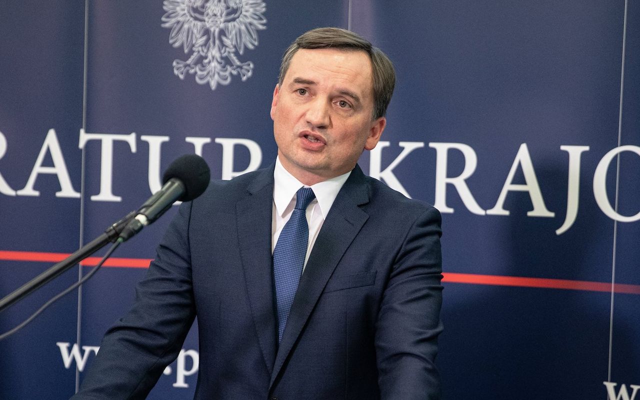09.09.2019 Warszawa , Prokuratura Krajowa . Prokurator Generalny Zbigniew Ziobro podczas konferencji prasowej ws postawienia aktu oskrazenia 13 osobom z warszwskiego ratusza ws reprywatyzacji . 
Fot. Dawid Zuchowicz / Agencja Gazeta