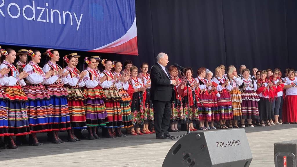 Piknik PiS w Chełmie z udziałem prezesa partii Jarosława Kaczyńskiego. Źródło - TT PiS