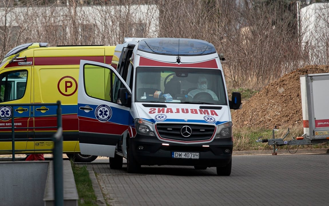26.03.2020 Wroclaw , Wojewodzki Szpital Specjalistyczny im . J . Gromkowskiego . 
Fot . Krzysztof Cwik / Agencja Gazeta