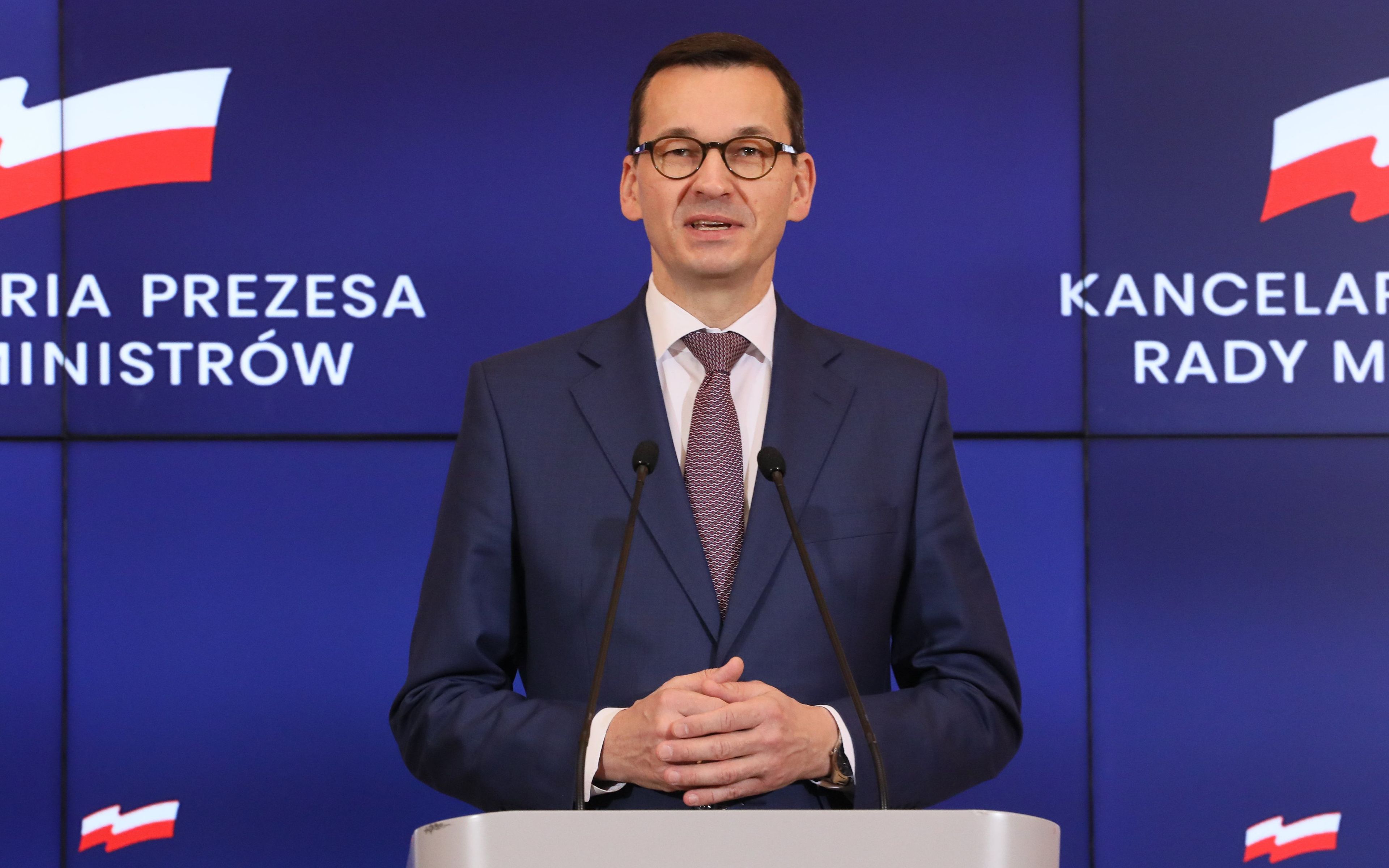 22.01.2019 Warszawa , Kancelaria Prezesa Rady Ministrow . Premier Mateusz Morawiecki i Czlonek Zarzadu Mercedes - Benz Cars Marcus Schafer podczas spotkania .
Fot. Slawomir Kaminski / Agencja Gazeta