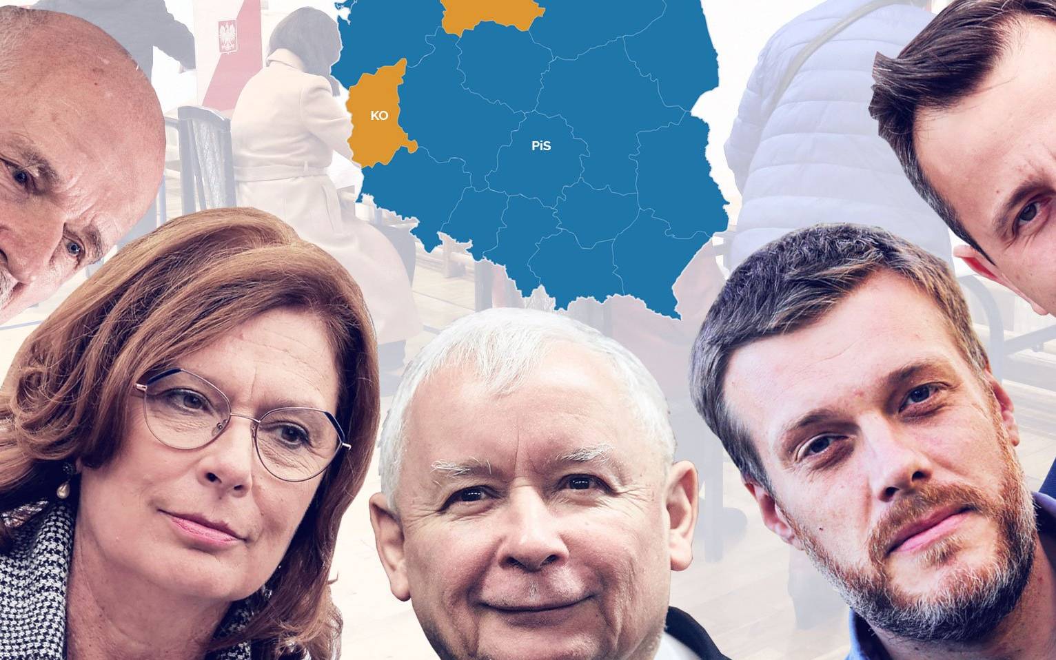 Grafika do artykułu Pokazujemy, kto wygrał w województwach i gdzie PiS ma największą przewagę. Wybory w liczbach