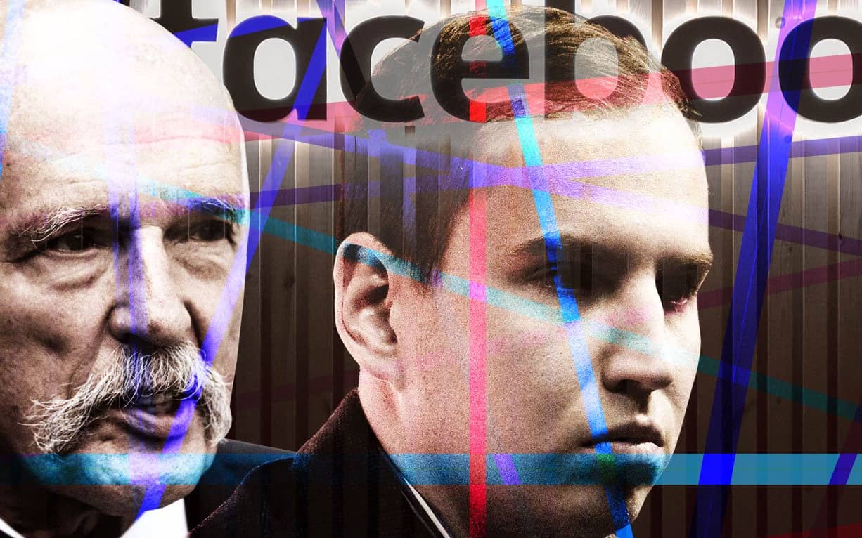 Grafika do artykułu Rosyjski cień nad polskim FB. Siatka dystrybucji fake newsów promowała Andruszkiewicza i Korwin-Mikkego