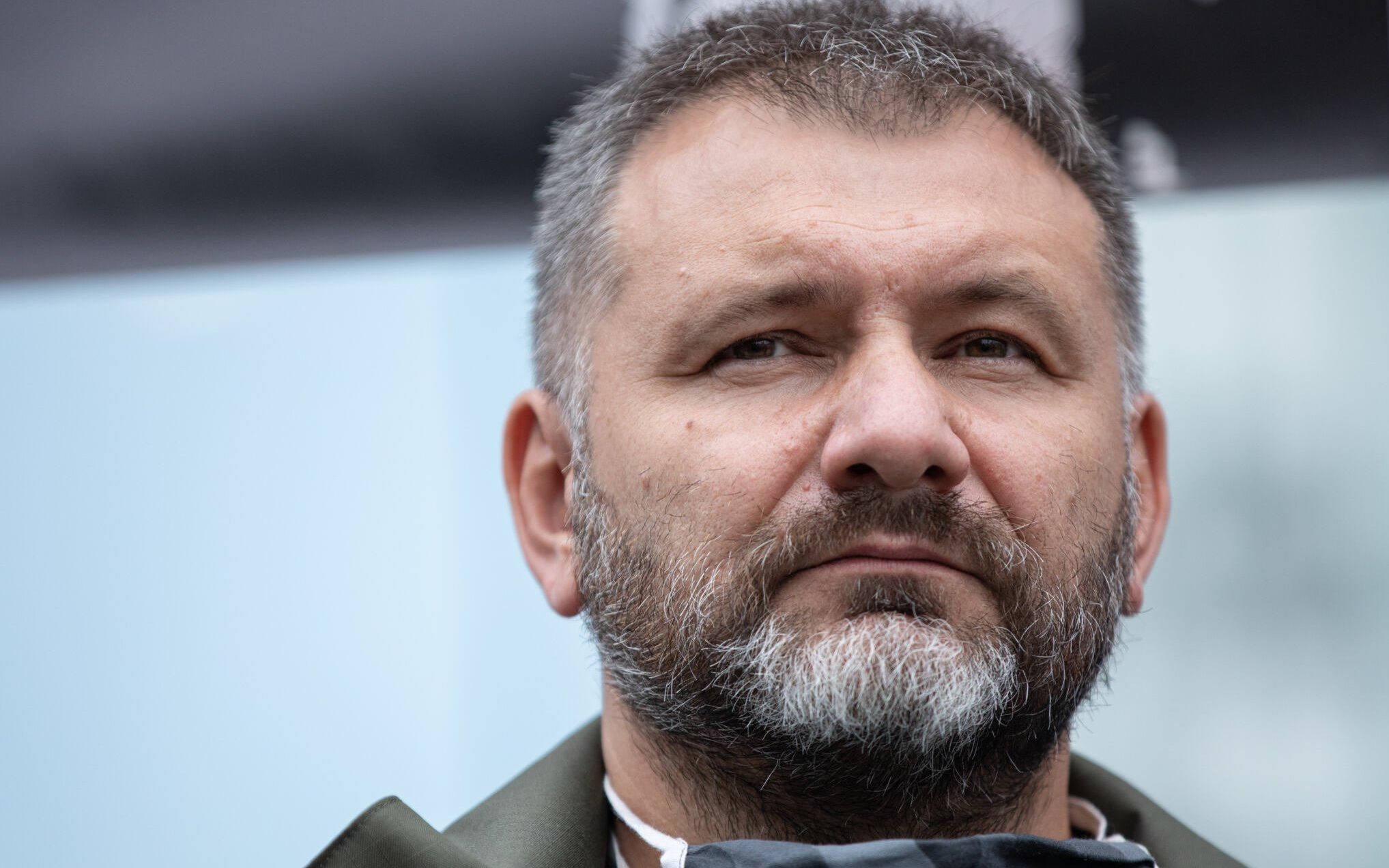 09.06.2020 Warszawa , plac Krasinskich . Sedzia Waldemar Zurek podczas demonstracji wsparcia dla sedziego Igora Tulei w zwiazku z wnioskiem o uchylenie mu immunitetu przez Izbe Dyscyplinarna SN .

Fot. Dawid Zuchowicz / Agencja Gazeta