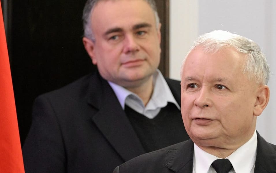 05.12.2013 Warszawa , Sejm . Prezes Jaroslaw Kaczynski i Tomasz Sakiewicz  podczas prezentacji komitetu organizacyjnego Marszu Wolnosci , Solidarnosci i Niepodleglosci 13 Grudnia .
Fot . Slawomir Kaminski / Agencja Gazeta