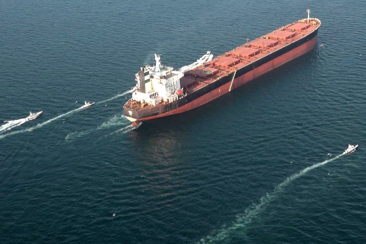Attack on an oil tanker in the Persian Gulf. The Strait of Hormuz is inactive  blocked