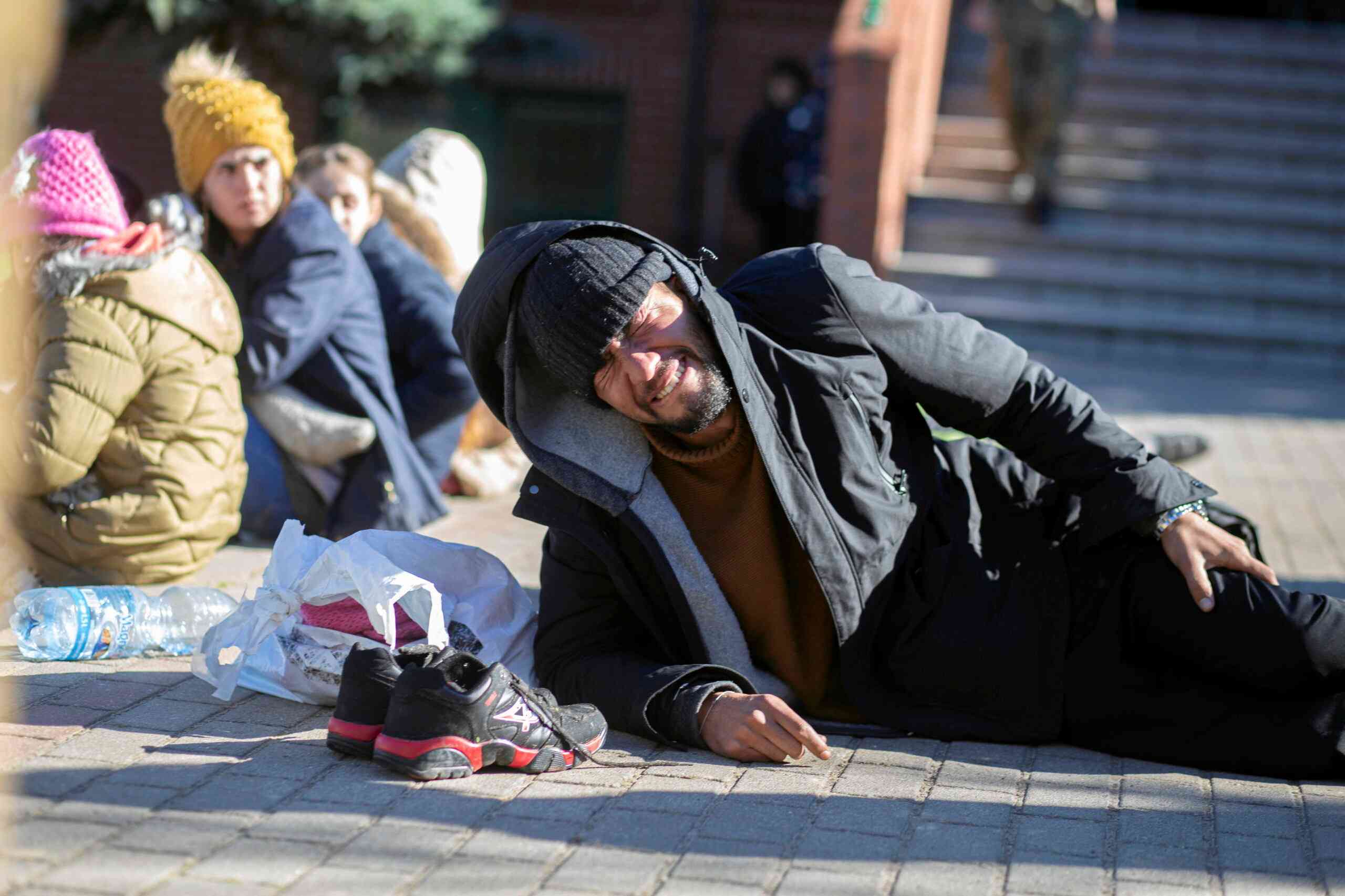 Uchodźca lub imigrant na posterunku SG w Michałowie