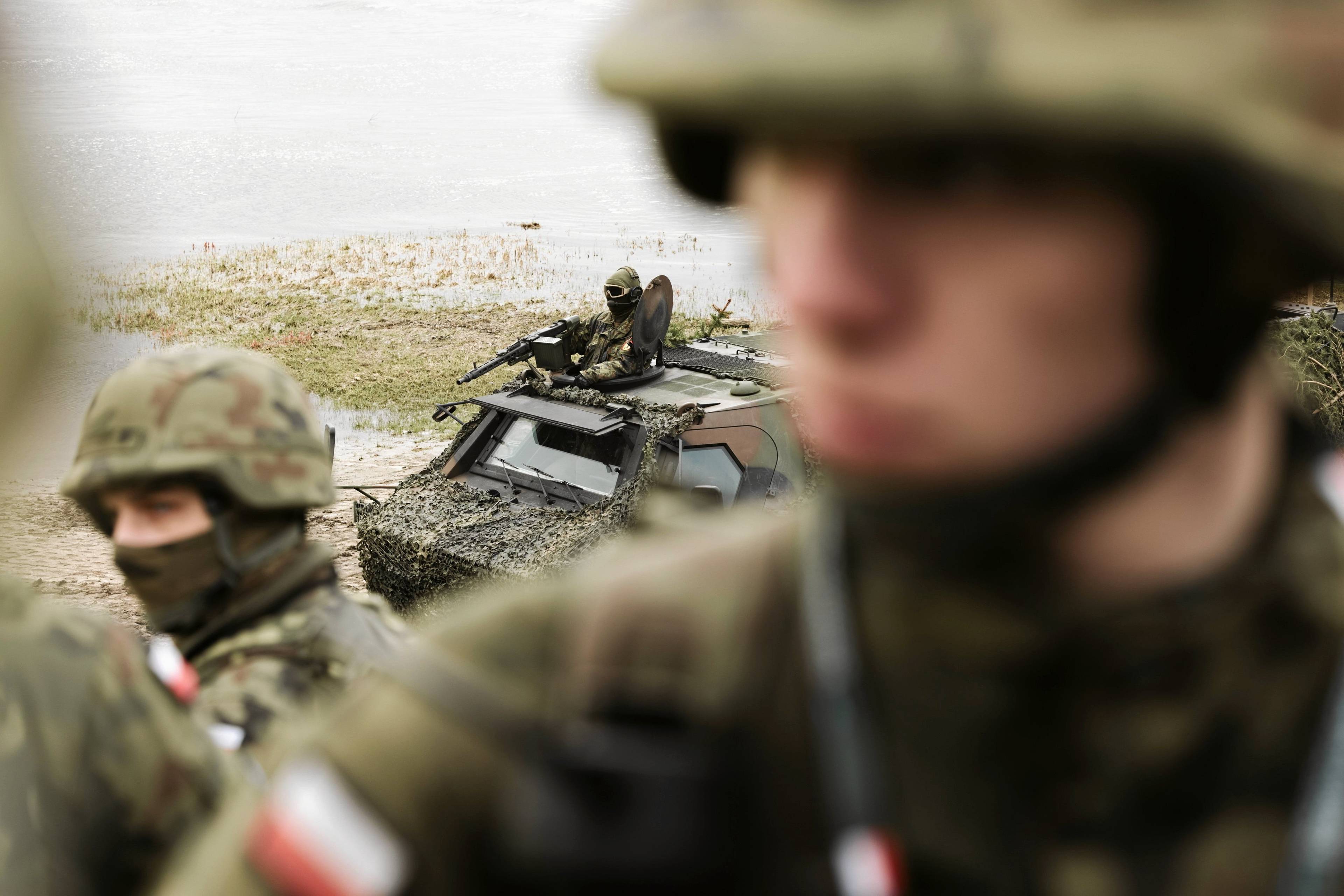 Zolnierze Wojska Polskiego w trakcie ćwiczeń NATO