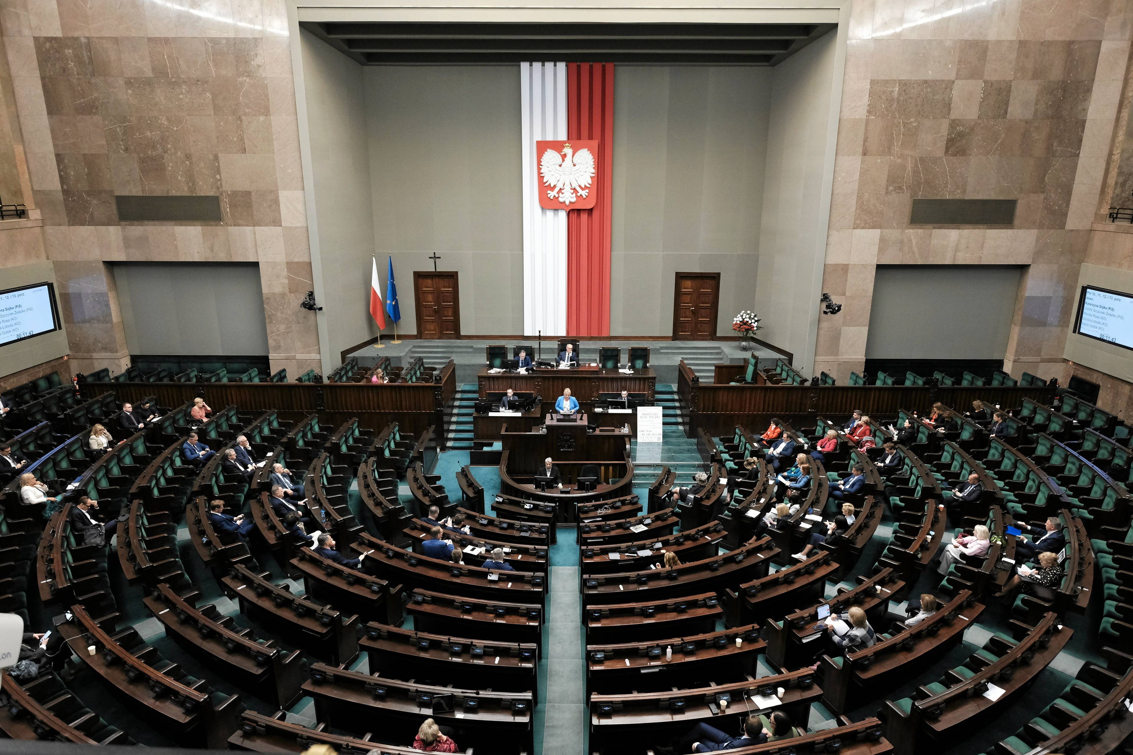 9 posiedzenie Sejmu X kadencji. Sala plenarna