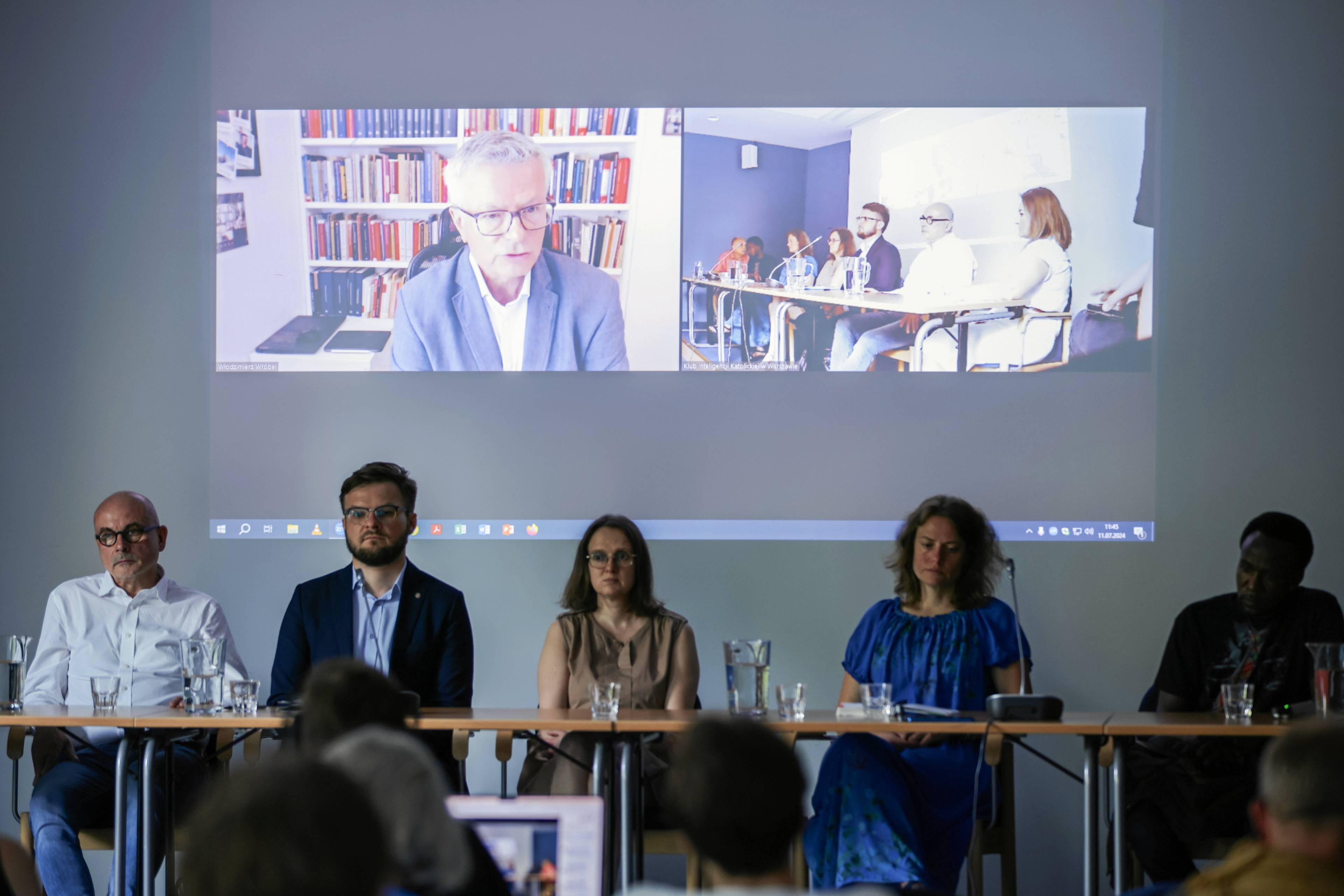 Konferencja prasowa Grupy Granica w sprawie sytuacji na granicy polsko-bialoruskiej