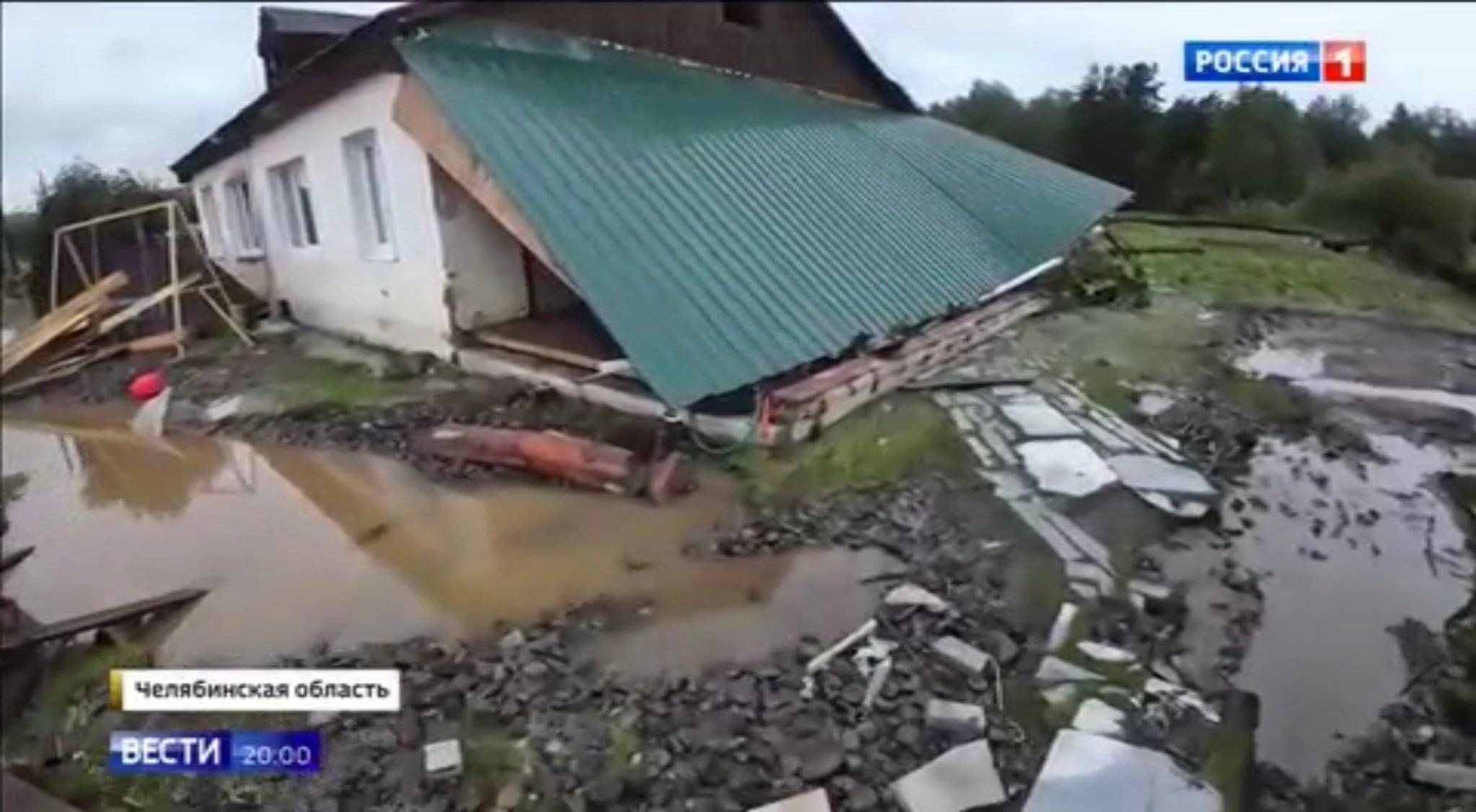 Dom zniszczony przez galę powodziową