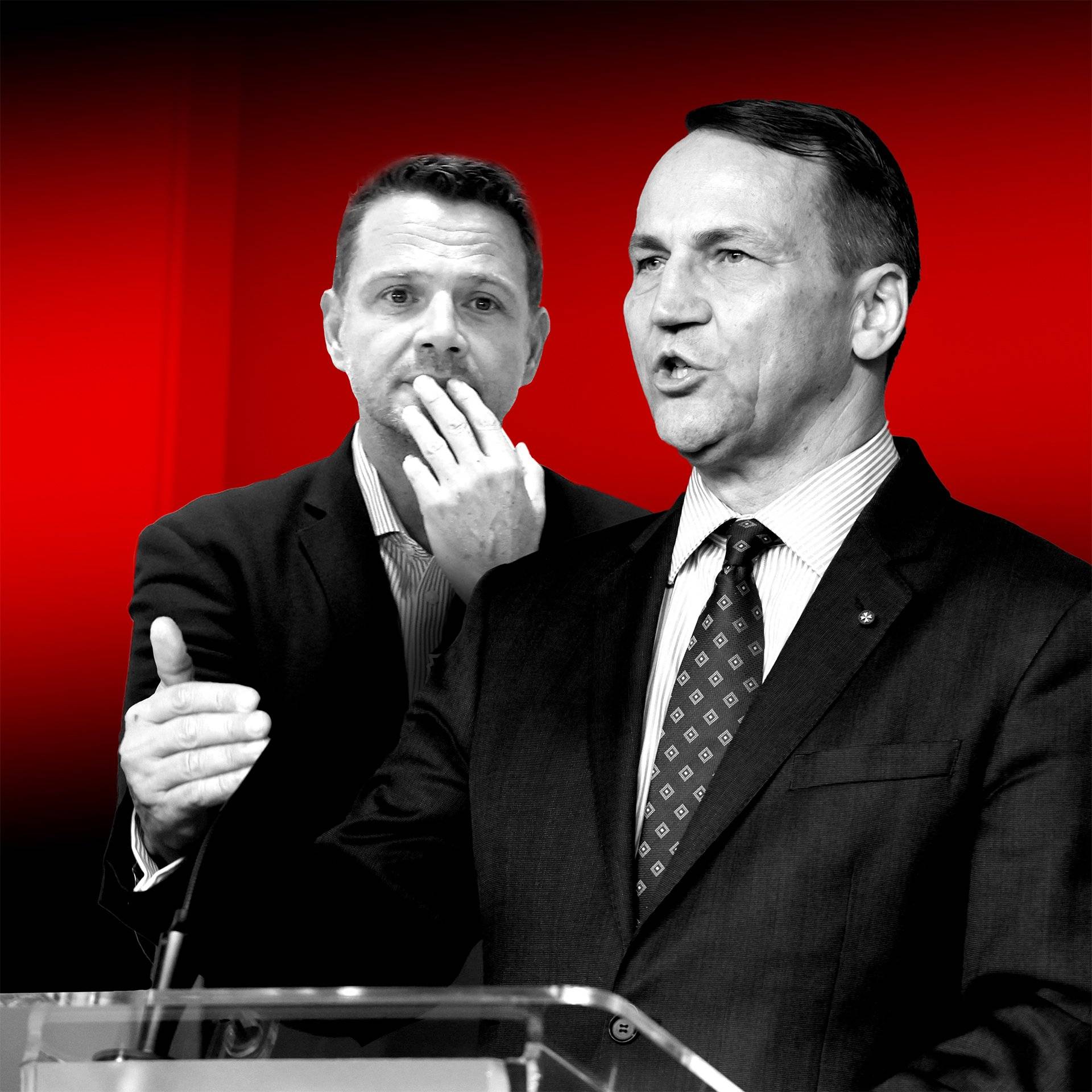 Rafał Trzaskowski i Radosław Sikorski, kolaż