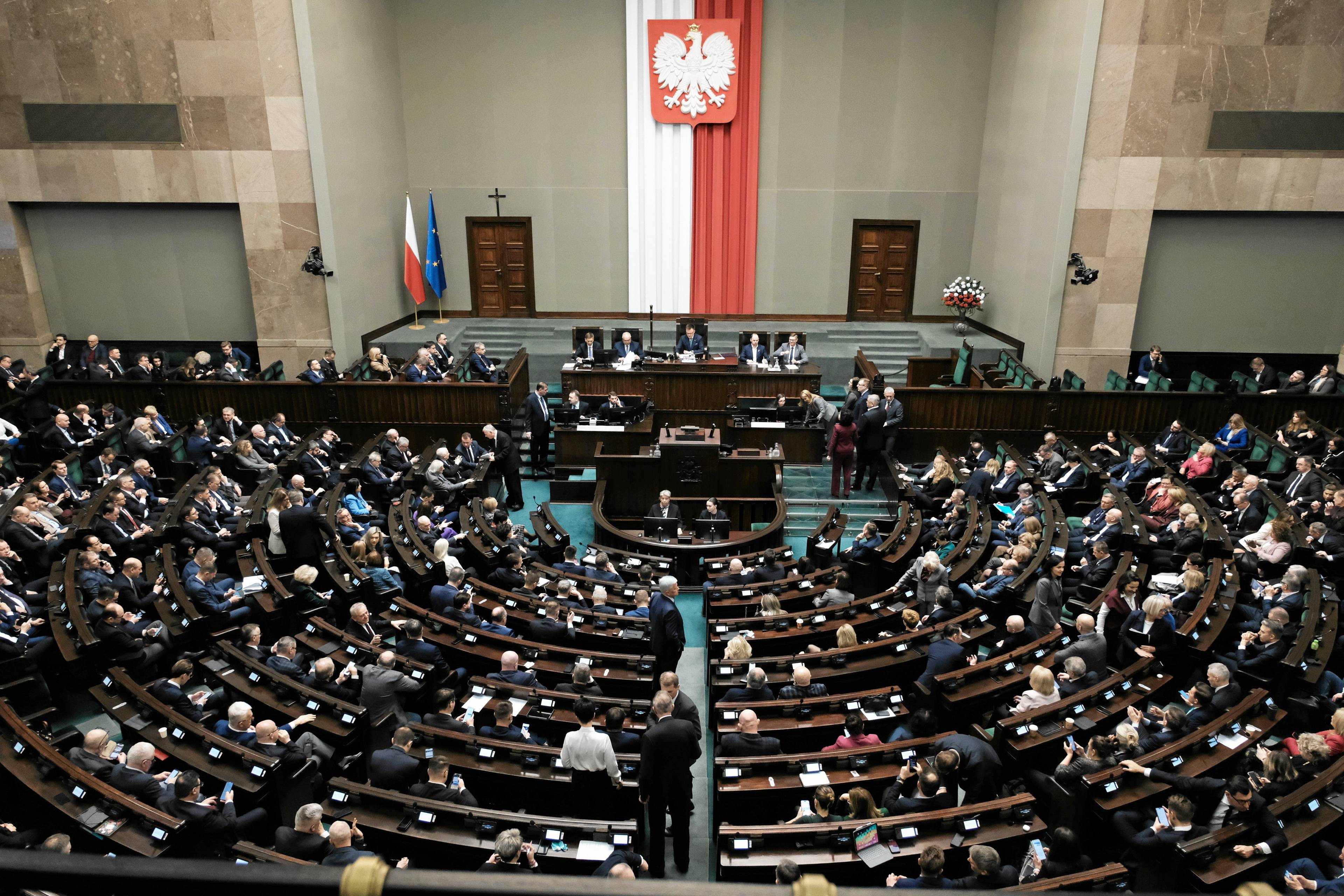 05.02.2025 Warszawa , ulica Wiejska , Sejm . Poslowie podczas pierwszego dnia 28. posiedzenia . 
Fot. Slawomir Kaminski / Agencja Wyborcza.pl