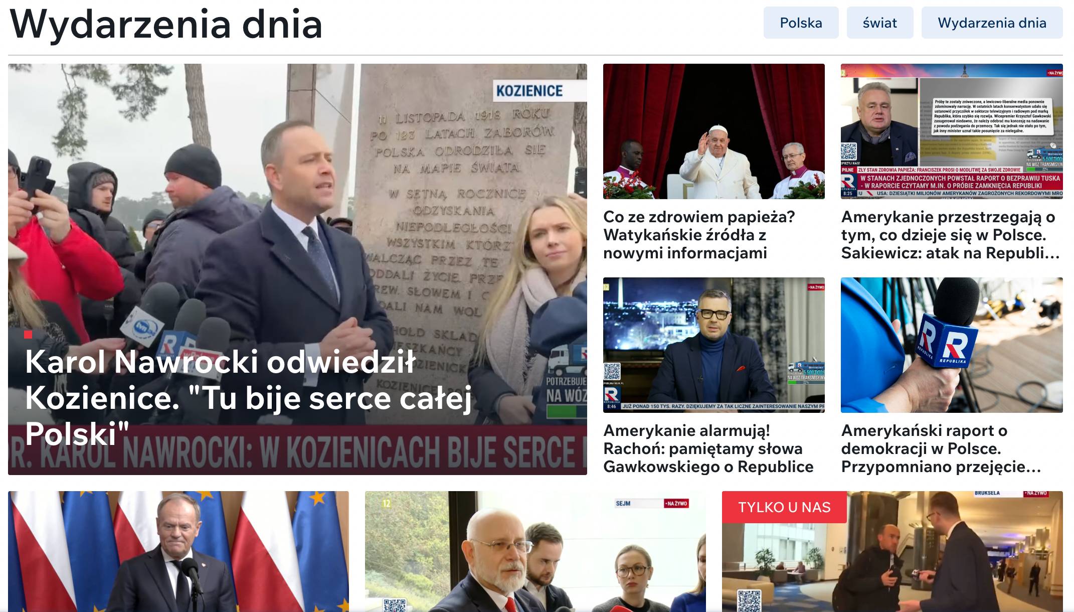 portal Telewizji Republika, 19 lutego 2025