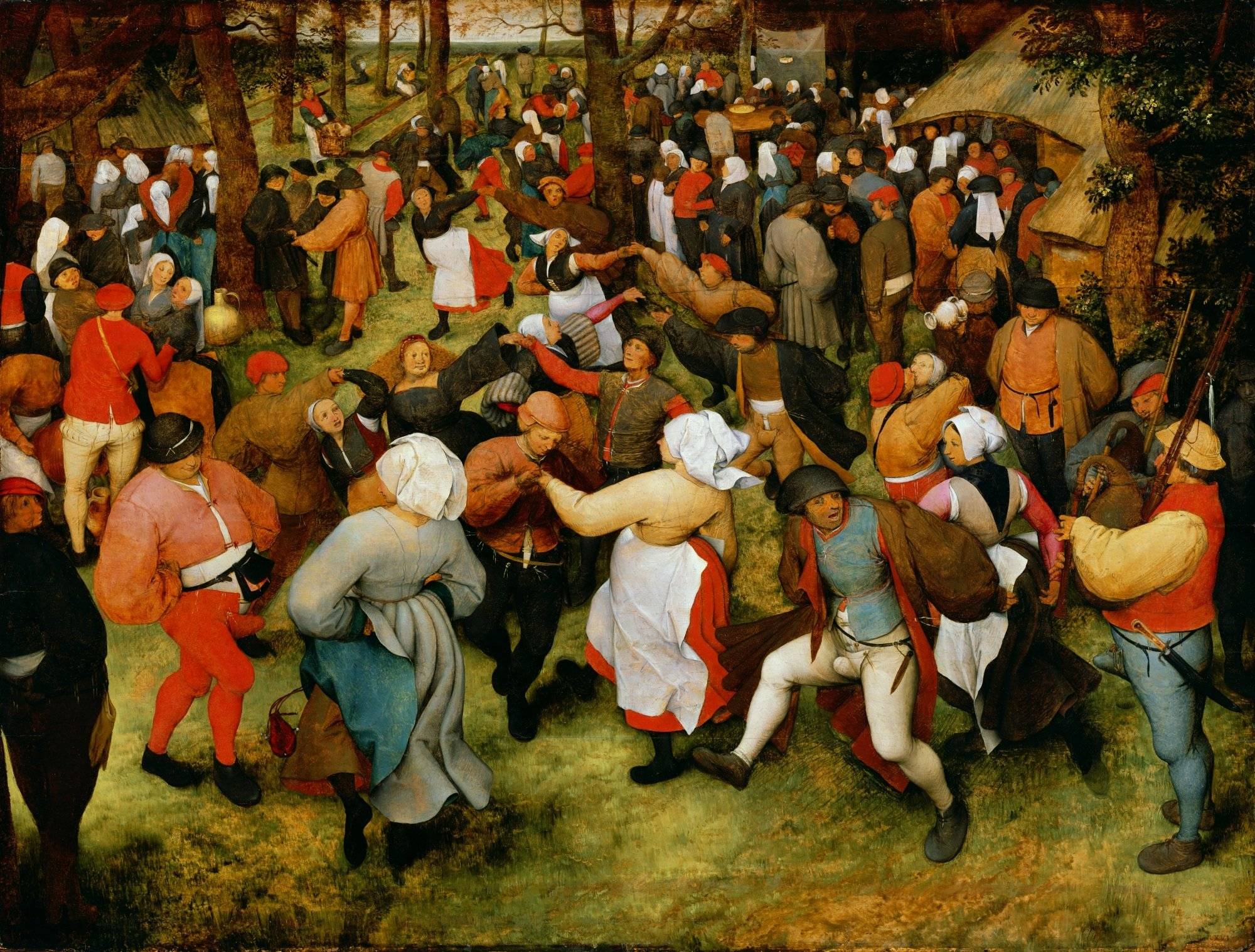 DTR114681 The Wedding Dance, c.1566 (oil on panel) by Bruegel, Pieter the Elder (c.1525-69); 119.3x157.4 cm; Detroit Institute of Arts, USA; City of Detroit Purchase; PERMISSION REQUIRED FOR NON EDITORIAL USAGE; Flemish,  out of copyright

PLEASE NOTE: The Bridgeman Art Library works with the owner of this image to clear permission. If you wish to reproduce this image, please inform us so we can clear permission for you.