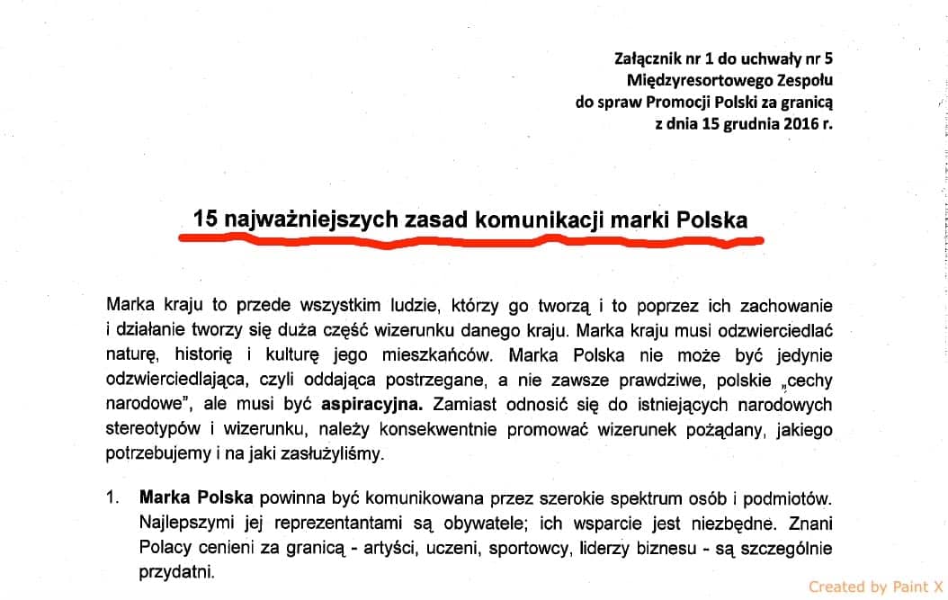 Grafika do artykułu "Rotmistrza Pileckiego wrzucić w rozmowę biznesową". Rządowa strategia promocji "marki Polska"