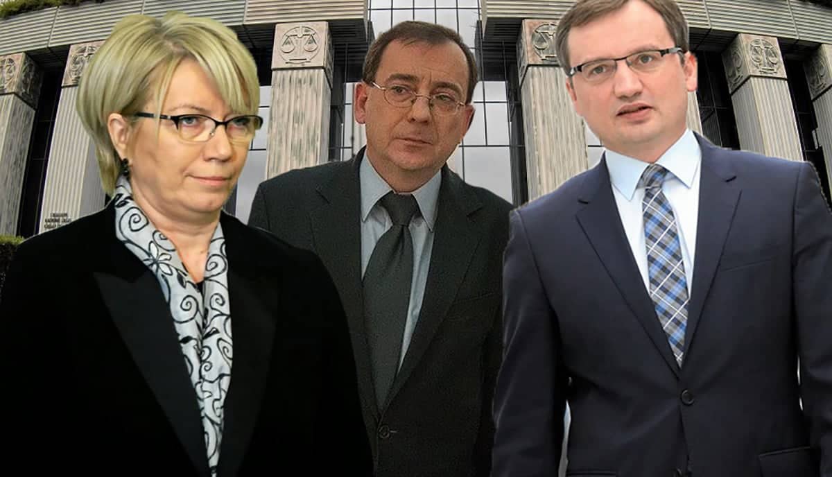 Grafika do artykułu News OKO.press. Sędzia Przyłębska chce zablokować proces Mariusza Kamińskiego. Przy wsparciu prokuratury Ziobry