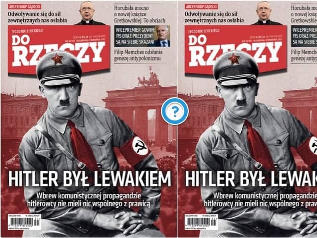Grafika do artykułu Trolling tygodnika „Do Rzeczy”: Hitler był lewakiem? Wyjaśnijmy to sobie raz na zawsze