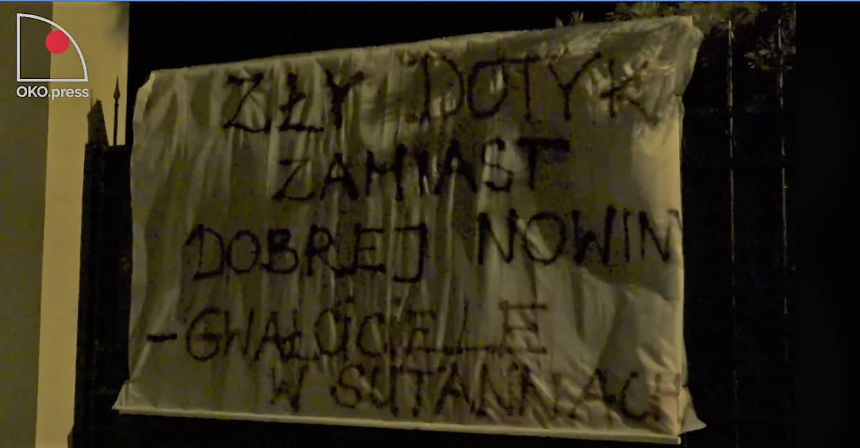 Grafika do artykułu Nocna akcja na pałacu bp. Michalika. "Mówimy, do jasnej cholery, o gwałtach na małych dzieciach"