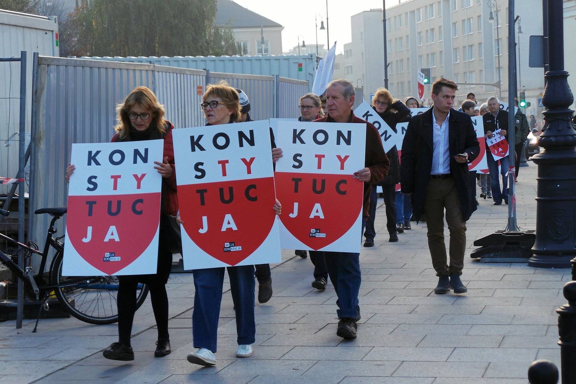 2018.10.11 Warszawa , plac Krasinskich . Protest pod Sadem Najwyzszym .
Fot. Dariusz Borowicz / Agencja Gazeta
