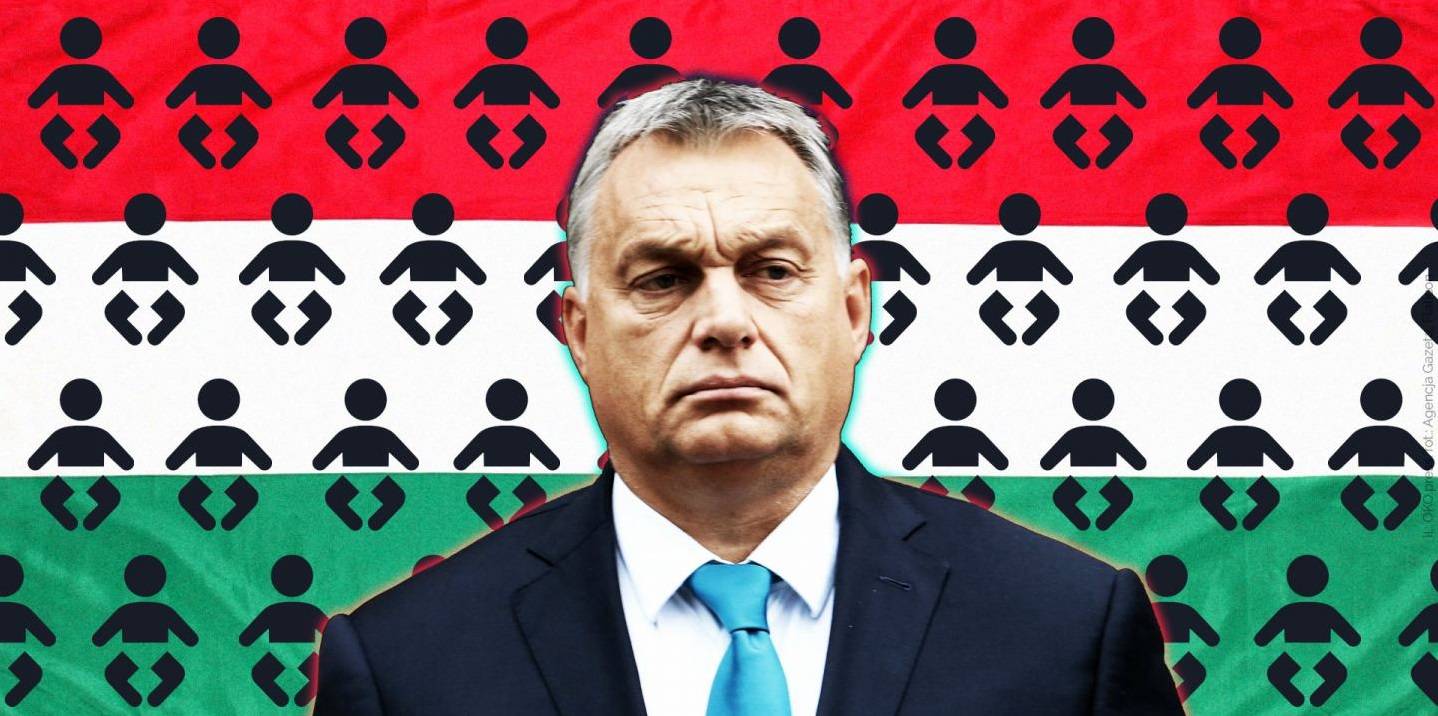Grafika do artykułu Więcej dzieci, ale tylko węgierskich! Jeśli demografia się nie zmieni, Orban zostanie nacjonalistą bez narodu
