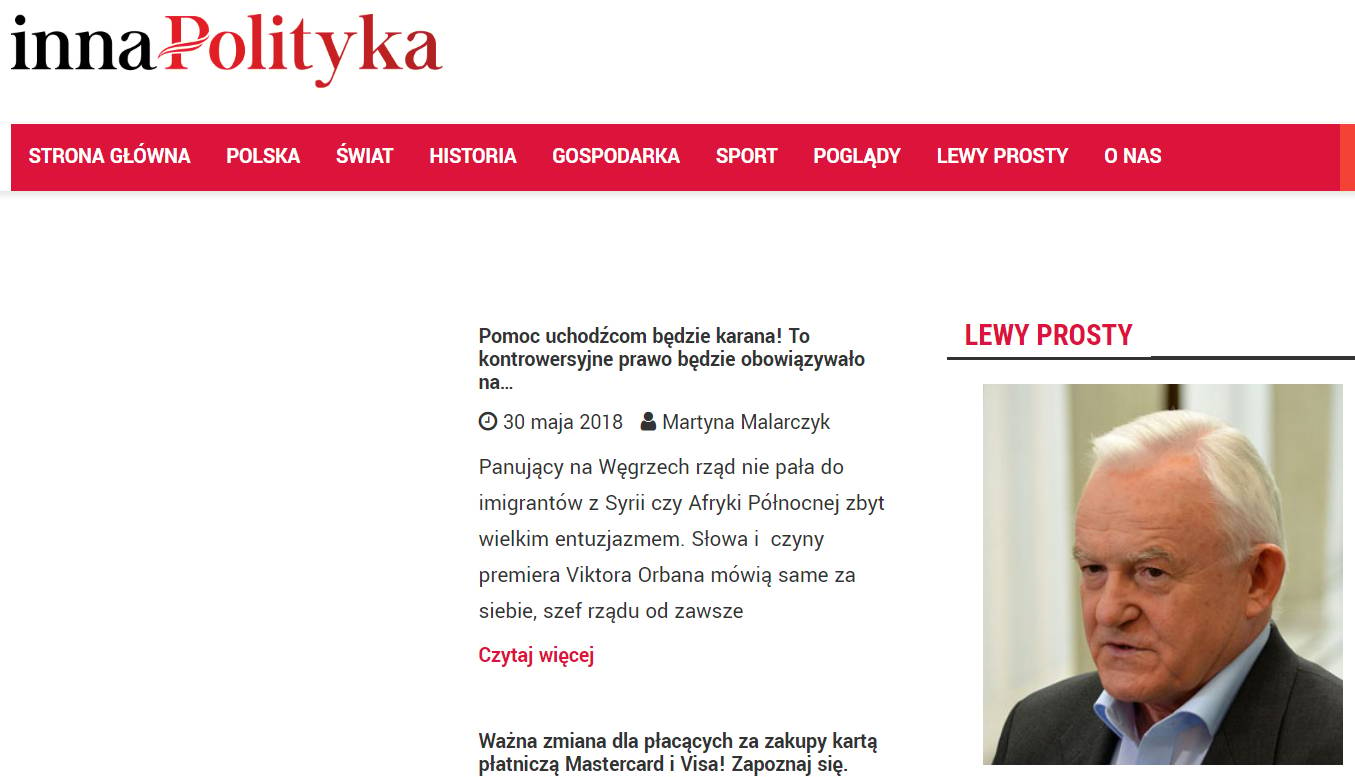 Leszek Miller był felietonistą "Innej Polityki".