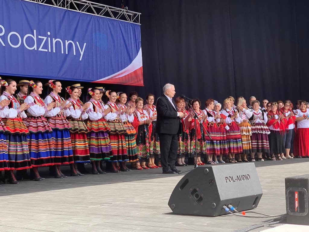 Piknik PiS w Chełmie z udziałem prezesa partii Jarosława Kaczyńskiego. Źródło - TT PiS