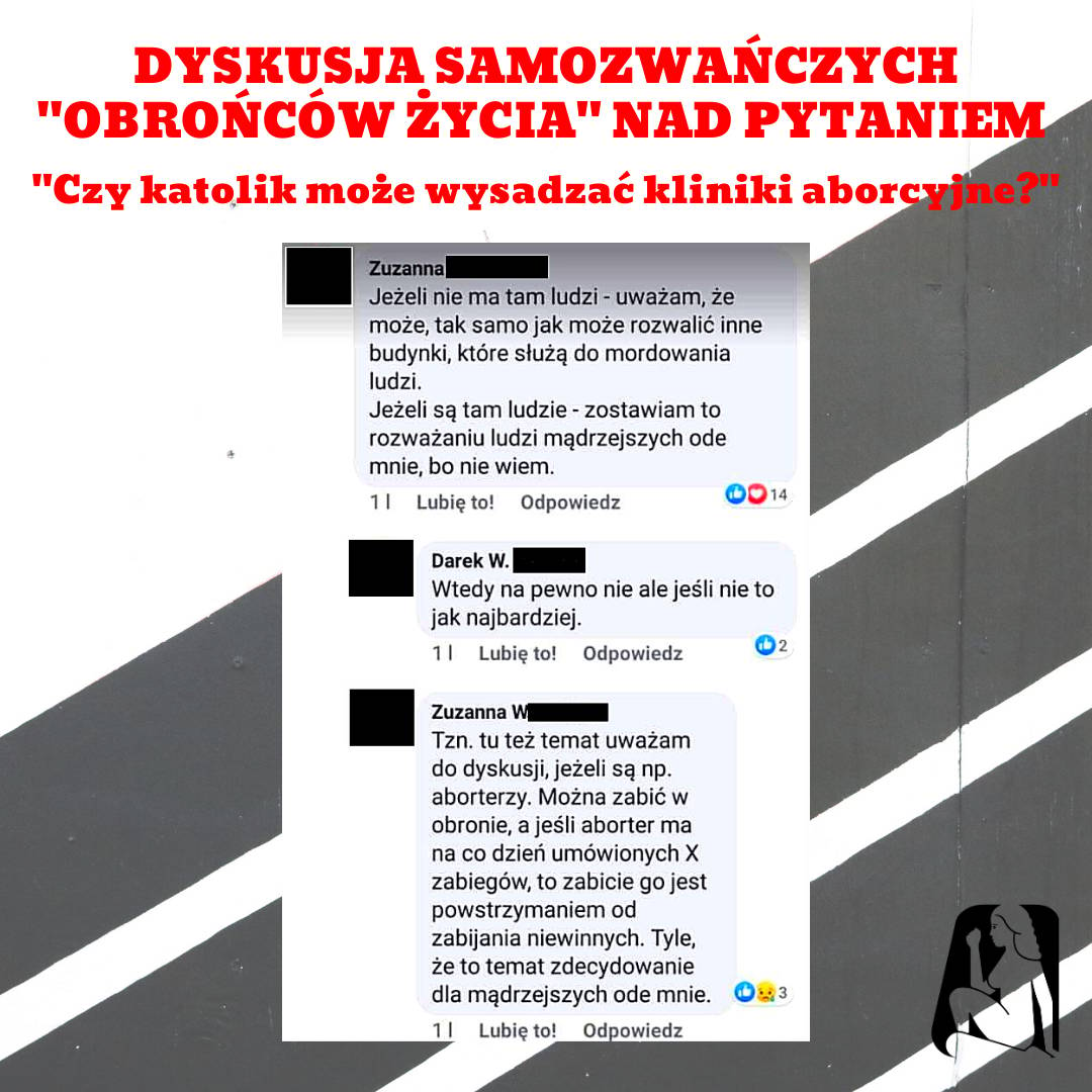 Wpisy działaczy antyaborcyjnych