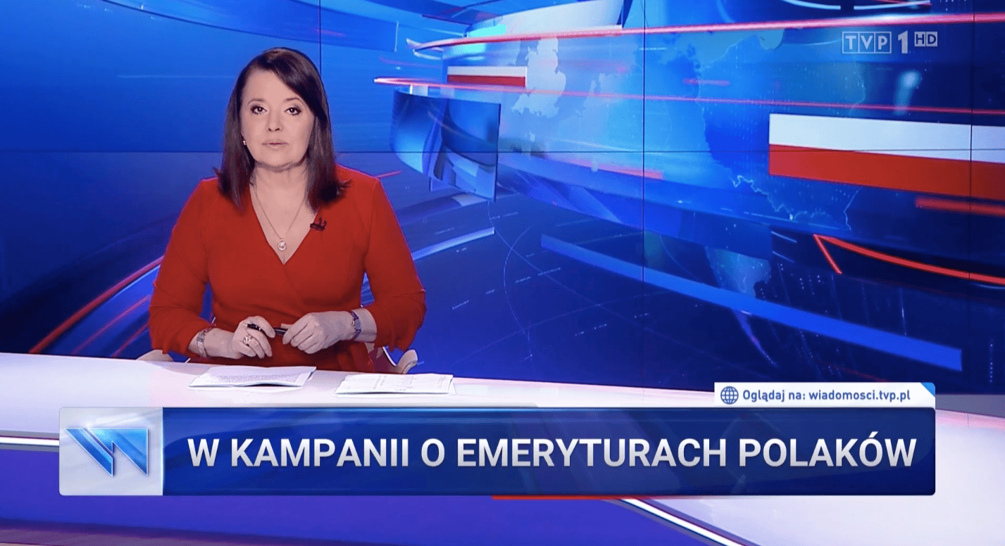 Wiadomości TVP, wiek emerytalny