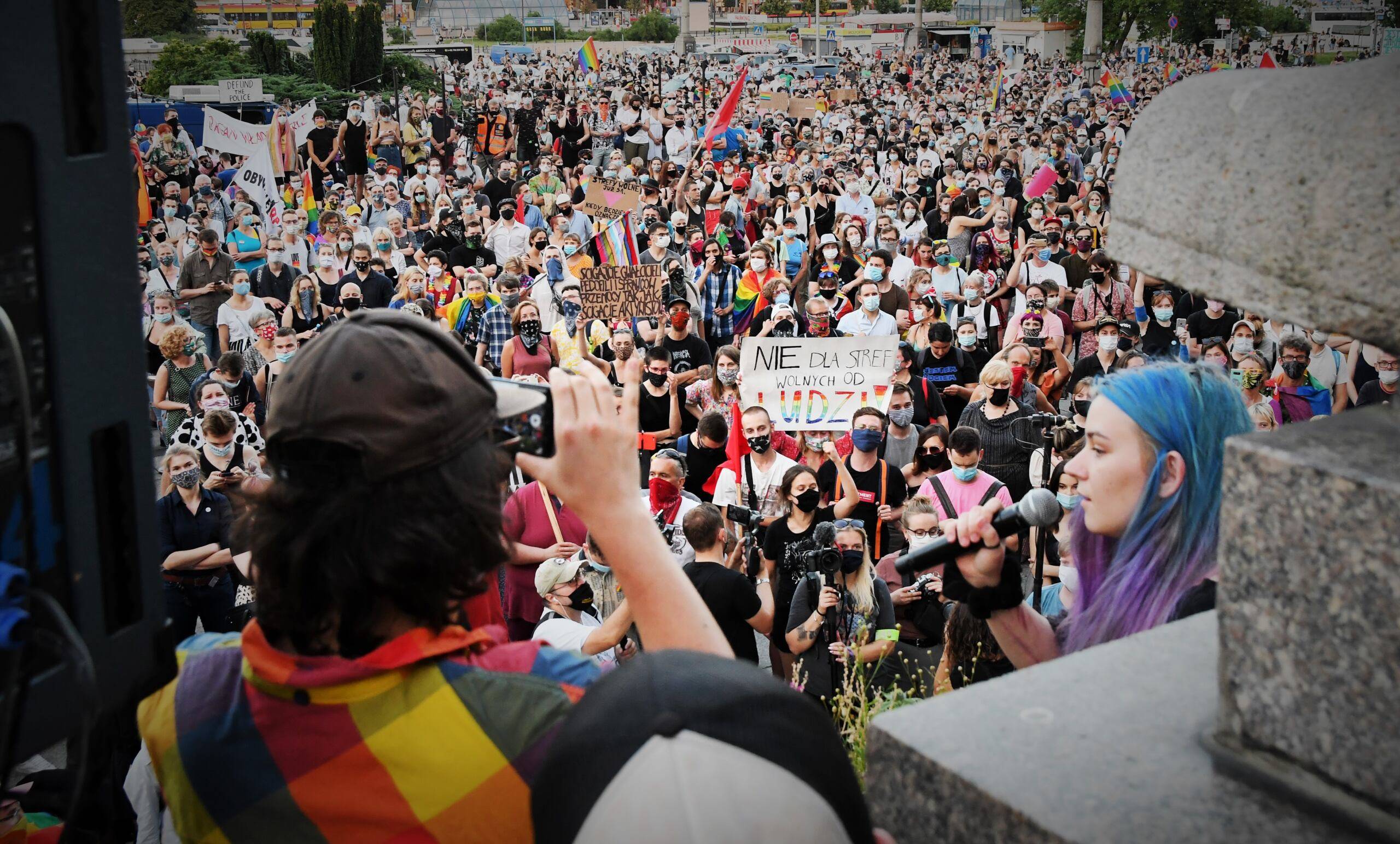 8.08.2020, Demonstracja solidarnościowa z osobami LGBT+