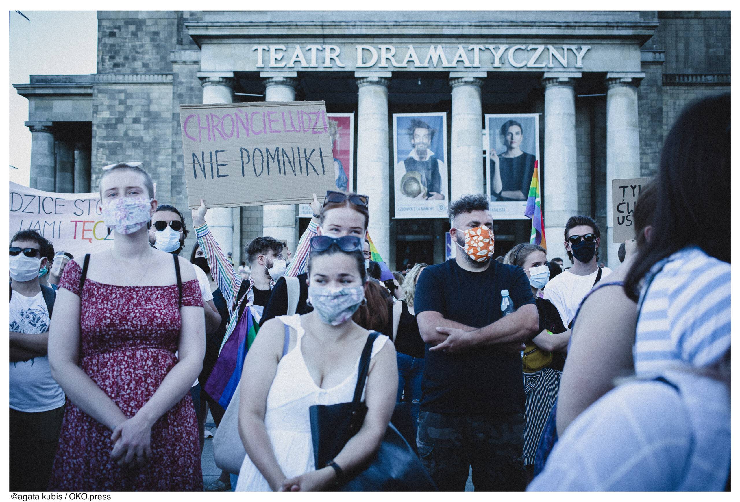 8.08.2020, Demonstracja solidarnościowa z osobami LGBT+