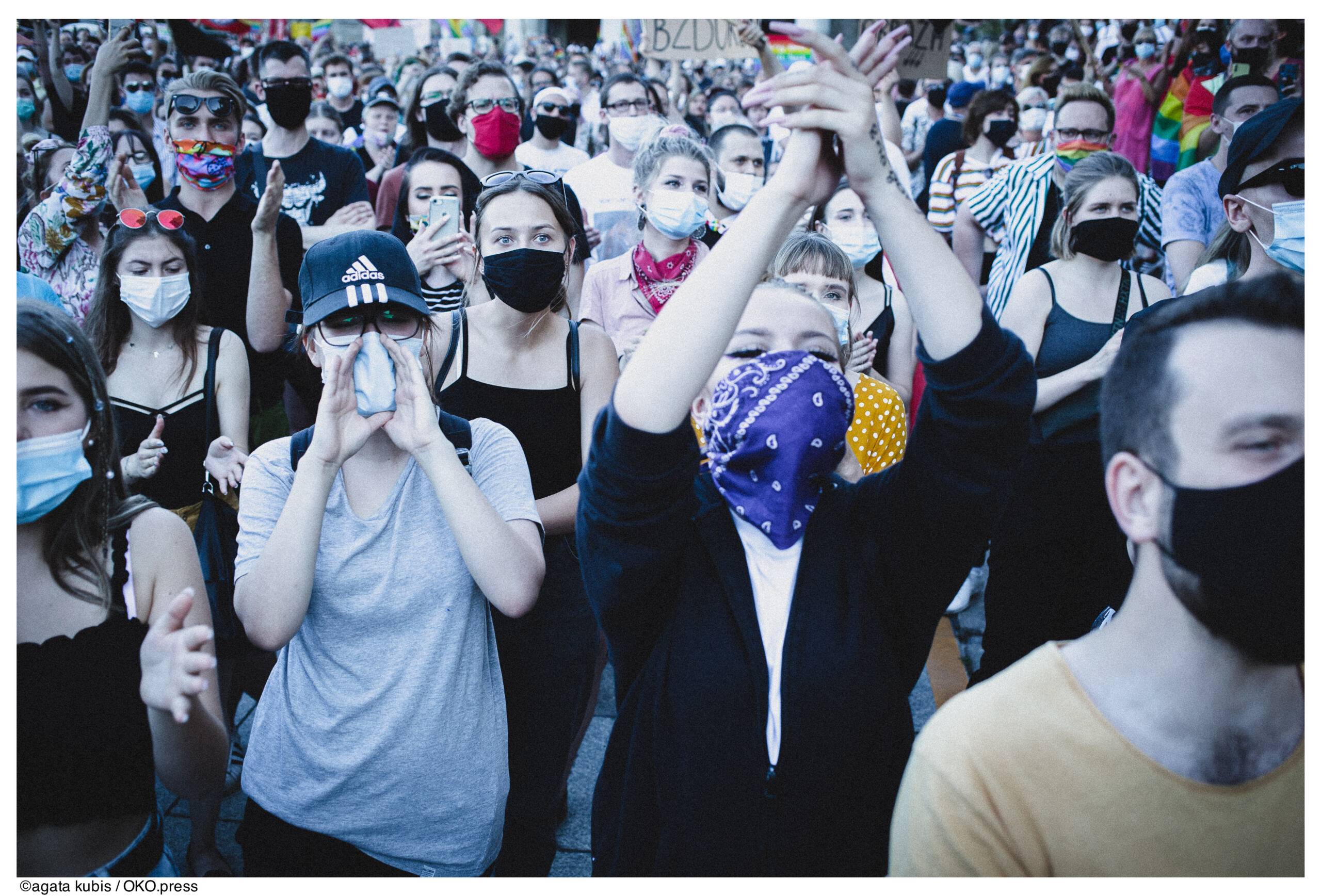 8.08.2020, Demonstracja solidarnościowa z osobami LGBT+