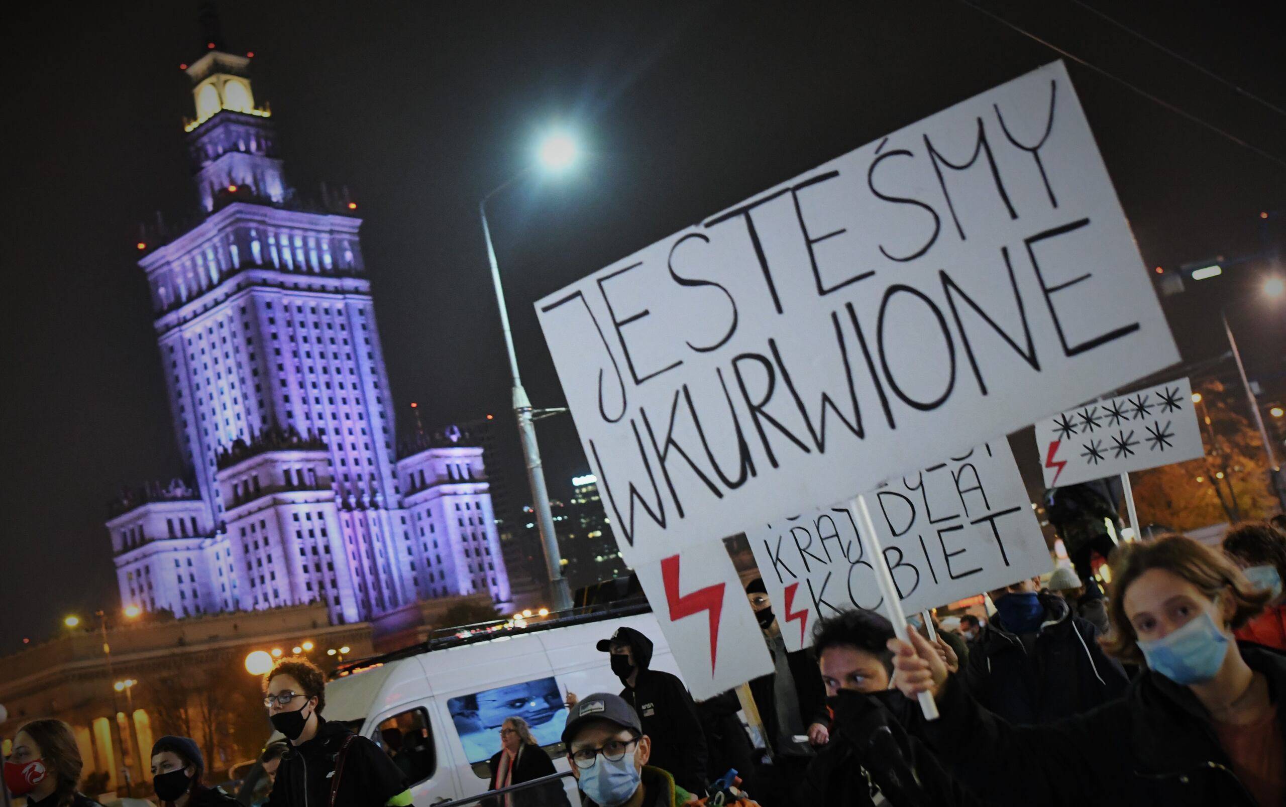 Drugi dzień protestów po wyroku TK w sprawie aborcji, 23.10.2020