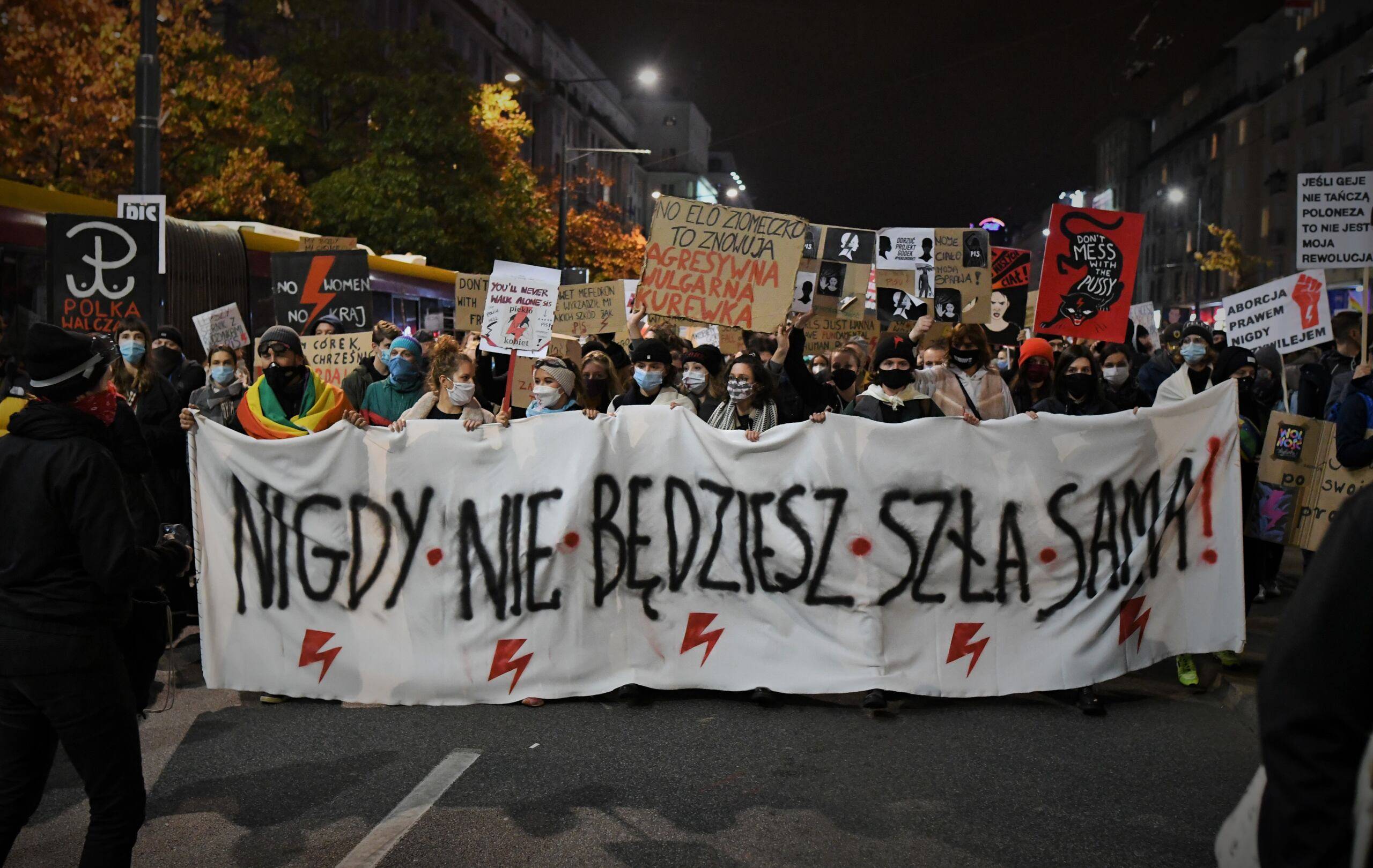 Warszawa, protest 30.10.2020