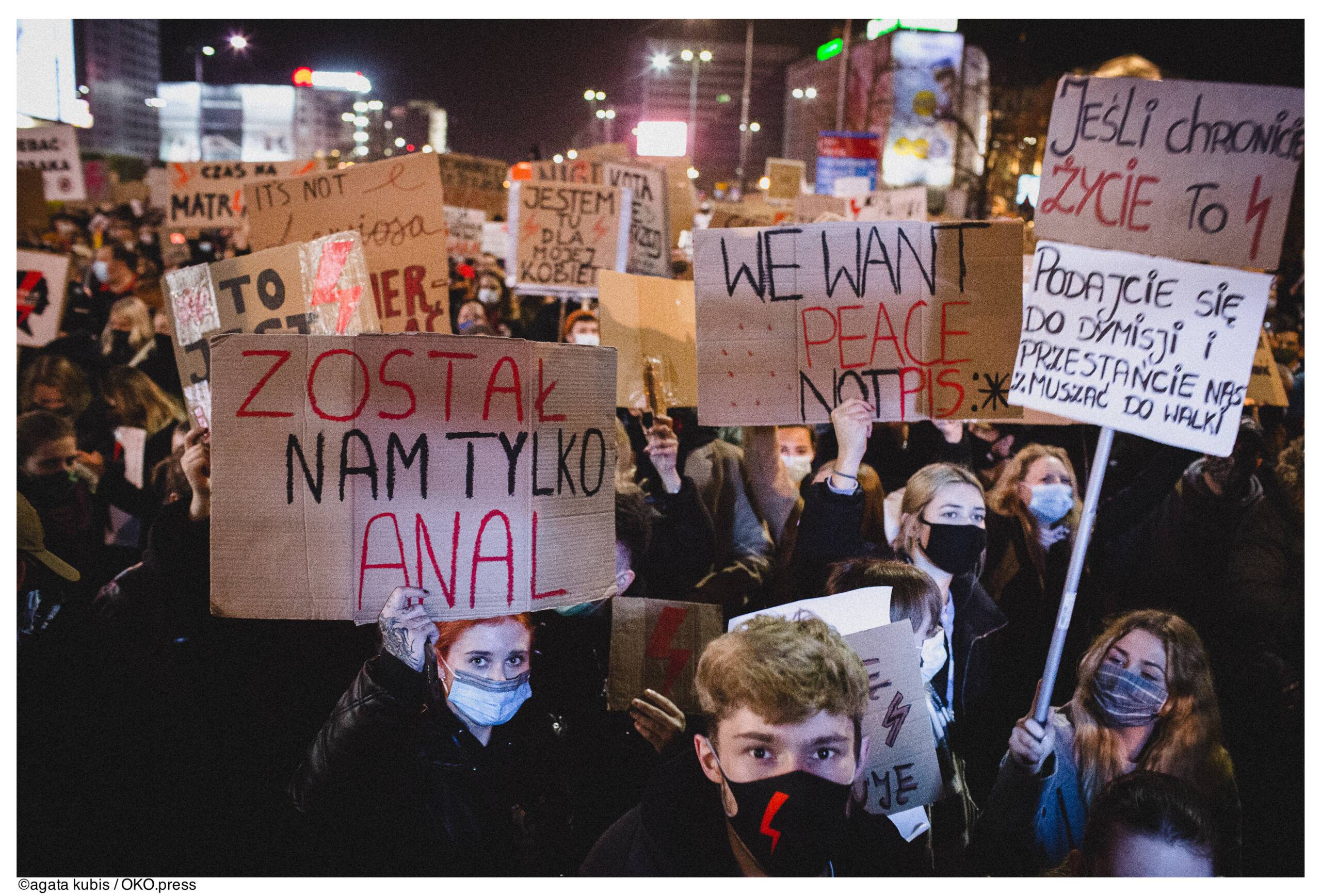 Warszawa, protest 30.10.2020