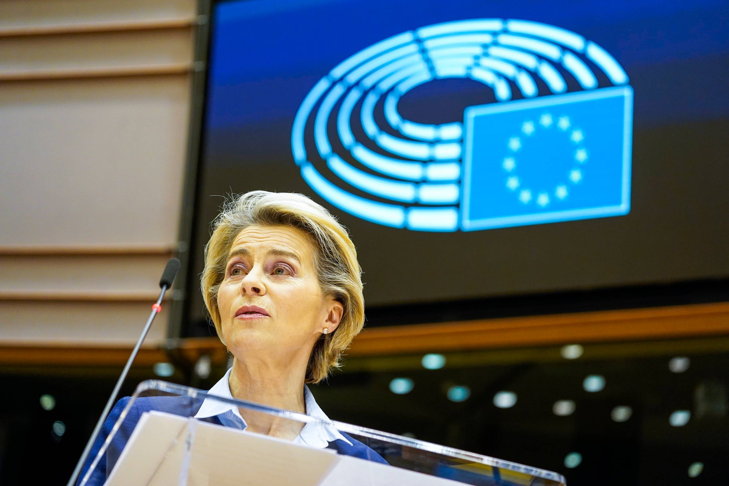Ursula von der Leyen w Parlamencie Europejskim