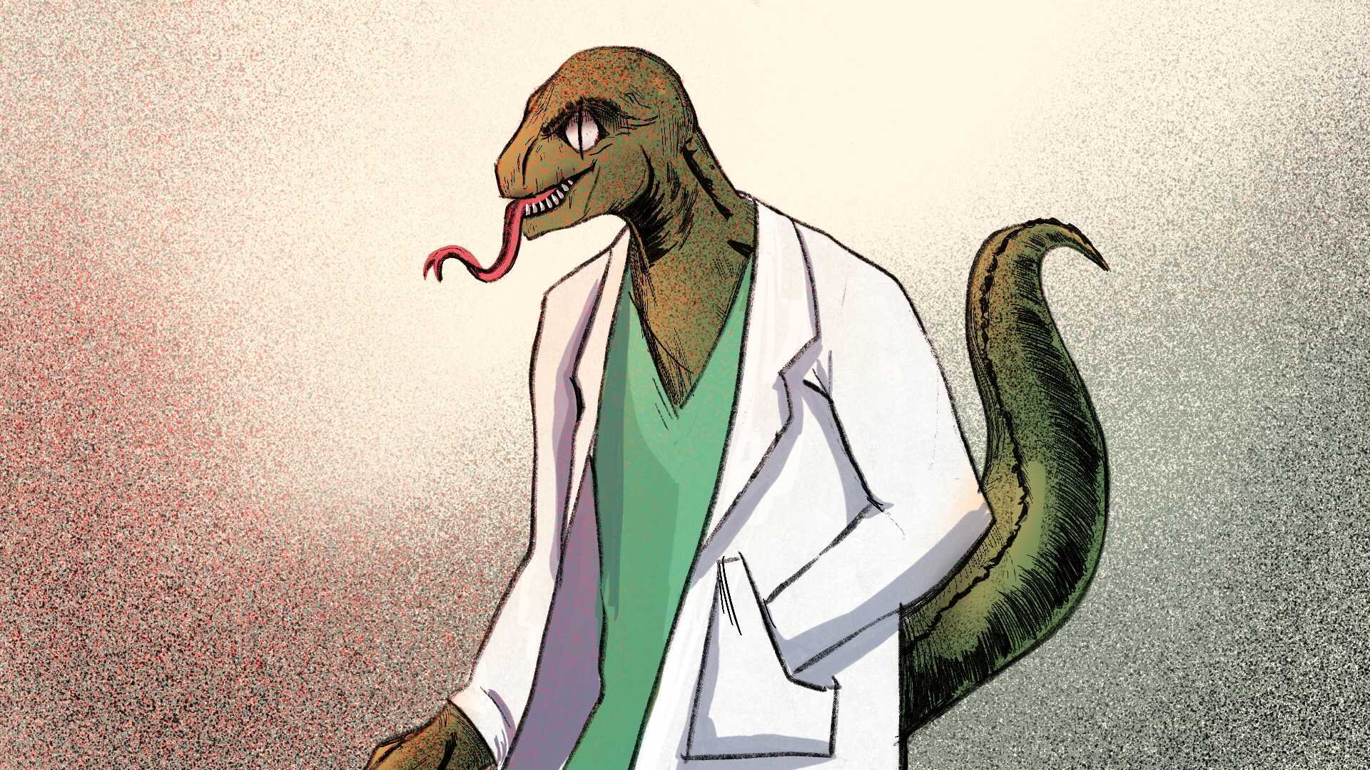 Reptilianie w lekarskim kitlu