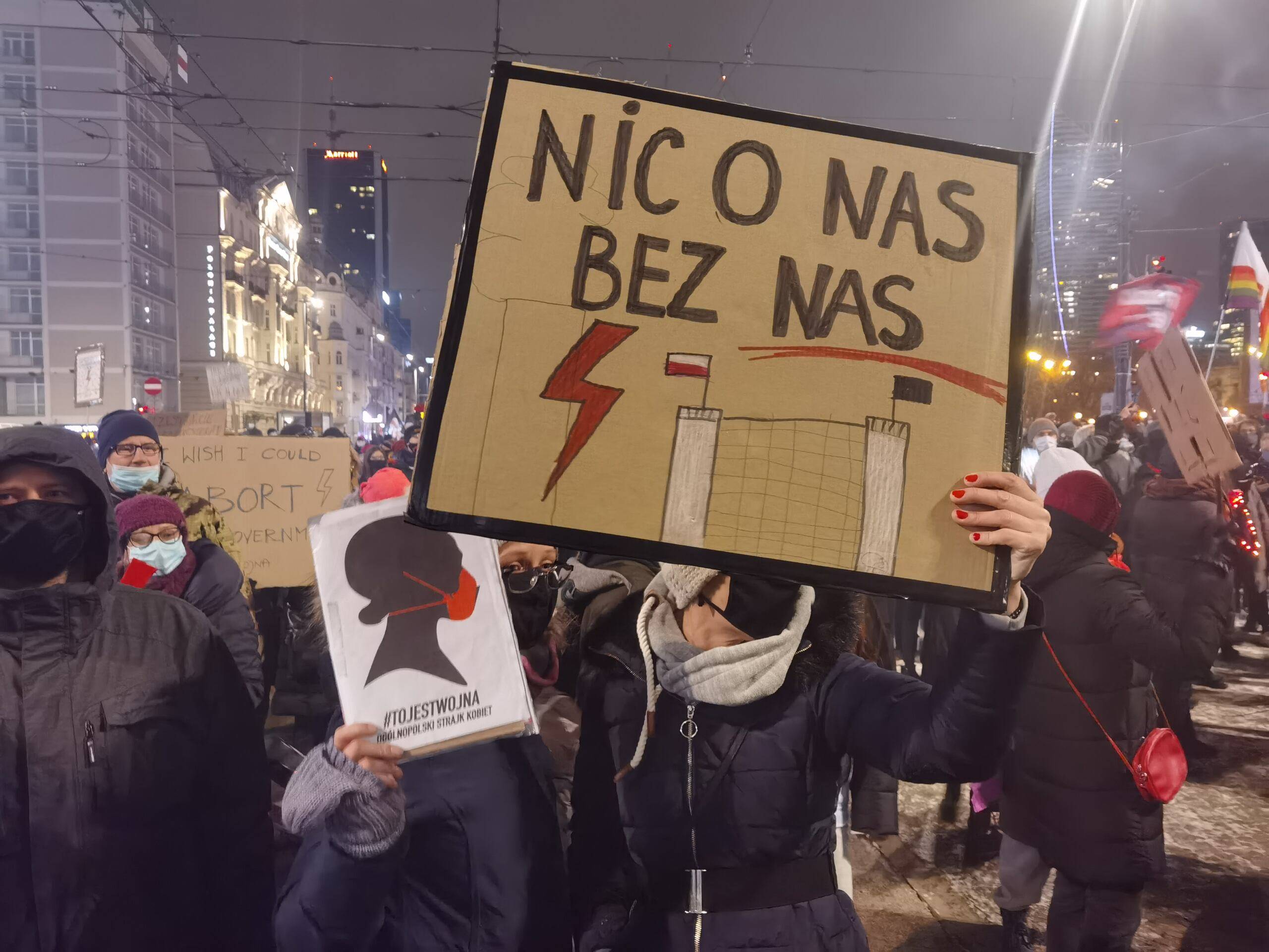 "Nic o nas bez nas", Strajk Kobiet, 29 stycznia 2021, fot. Robert Jurszo