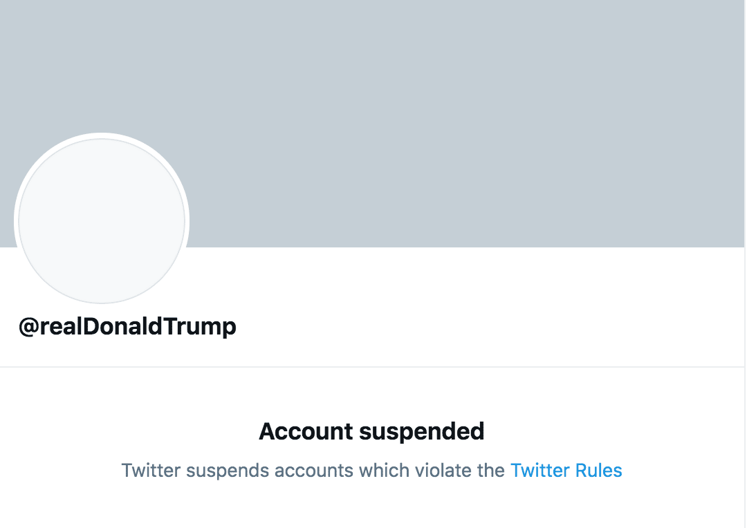 Konto Donalda Trumpa zablokowane na Twitterze