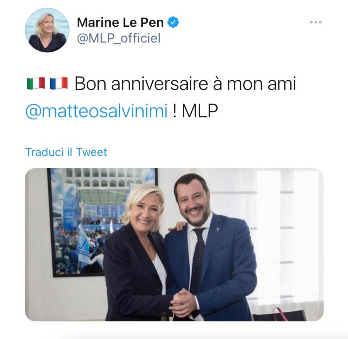 Marine Le Pen i Matteo Salvini