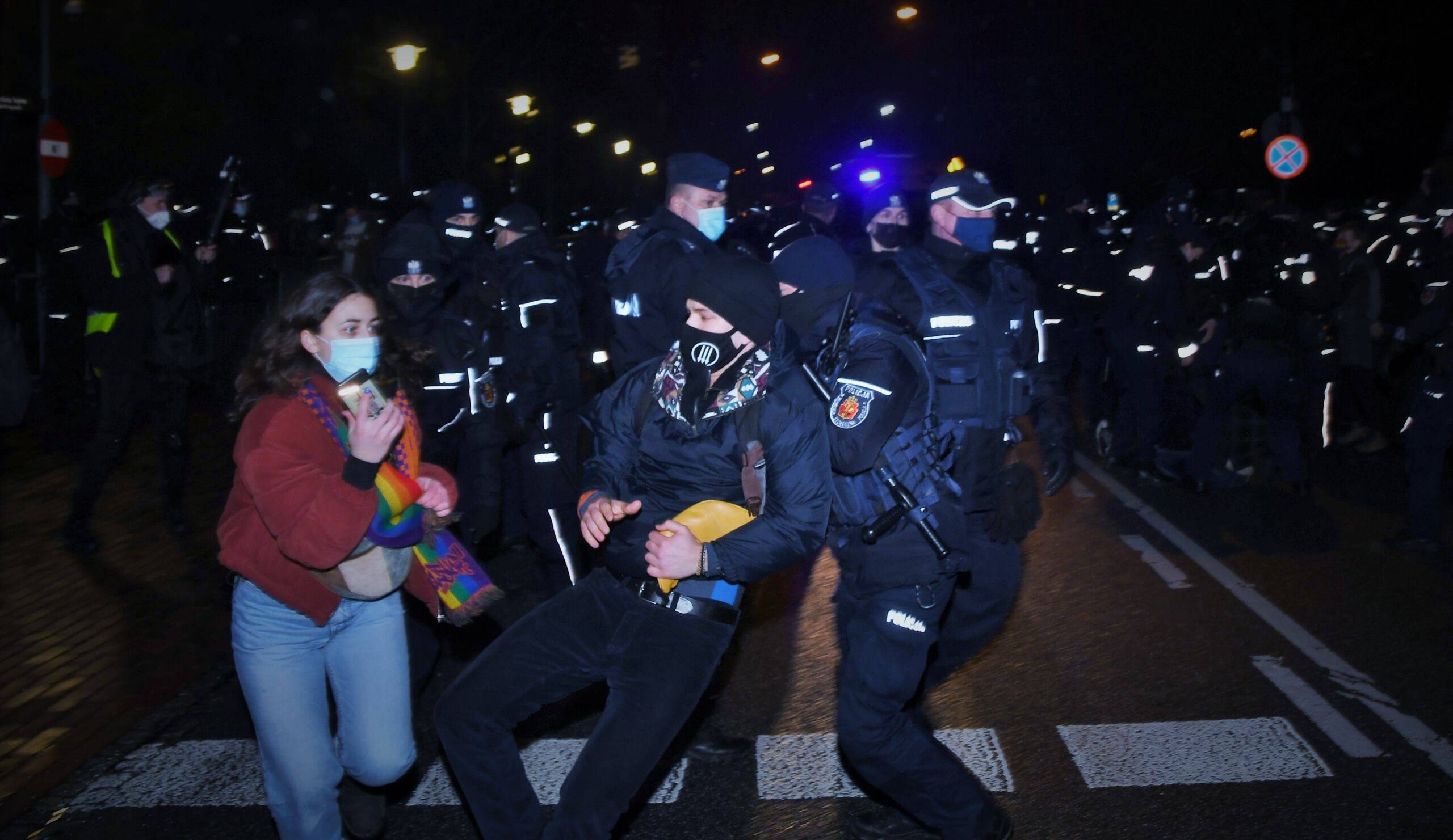 Warszawa, protest 15.04.2021, po decyzji w spr RPO