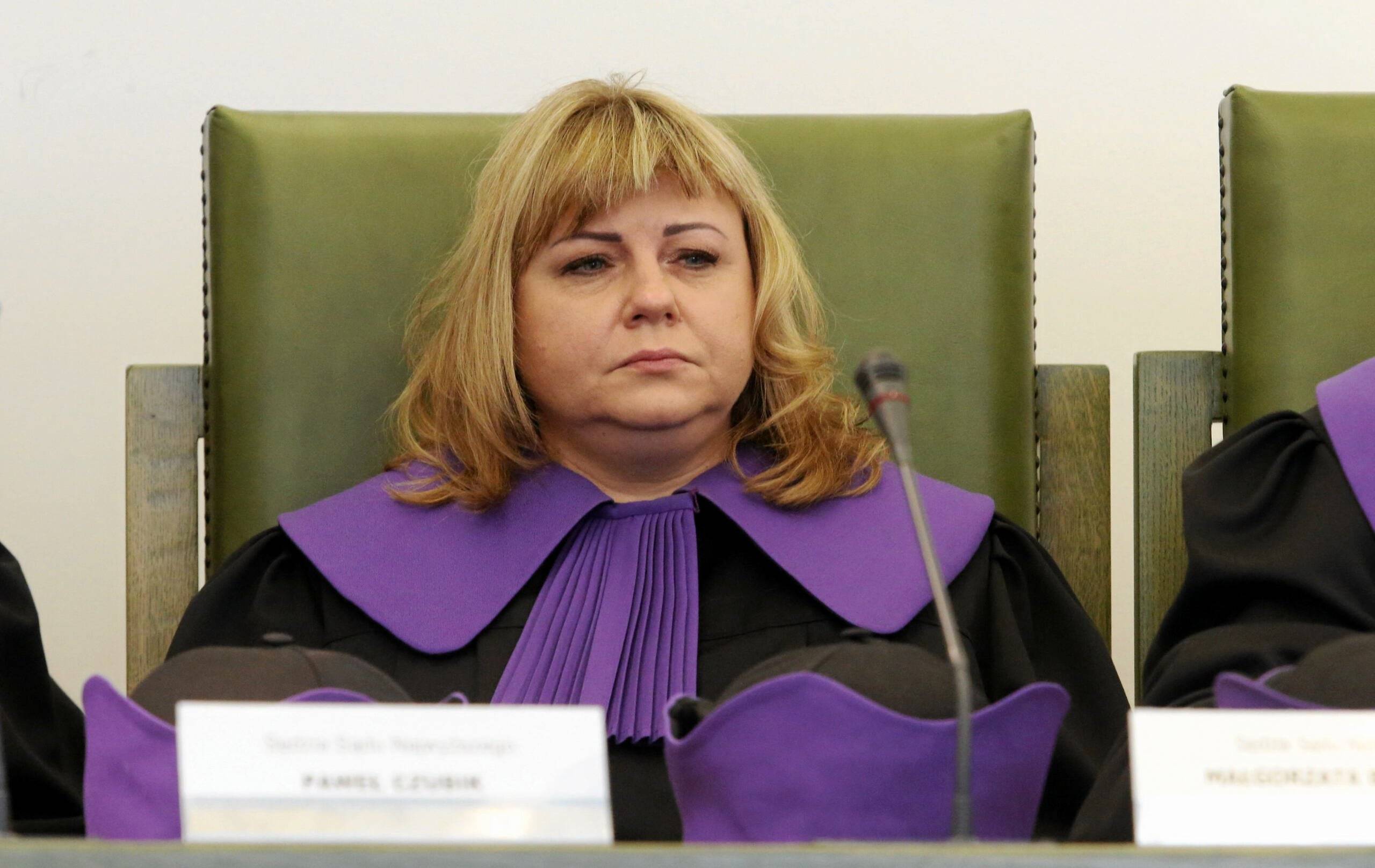 Izba Dyscyplinarna SN. Na zdjęciu sędzia Małgorzata Bednarek, która ignoruje postanowienia TSUE